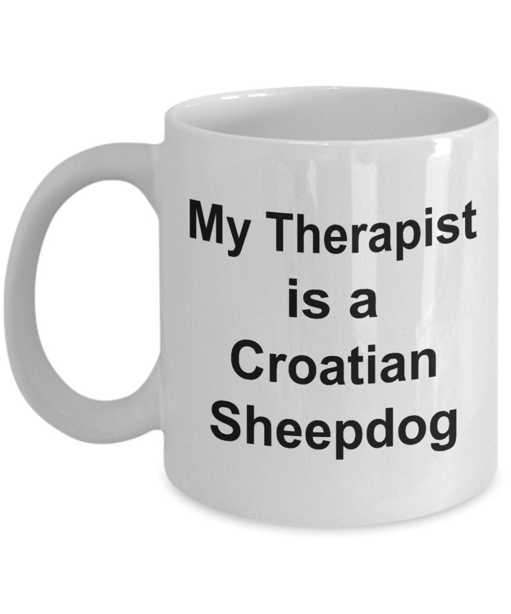 Croatian Sheepdog Dog Therapist Mug - Mallard Moon Gift Shop