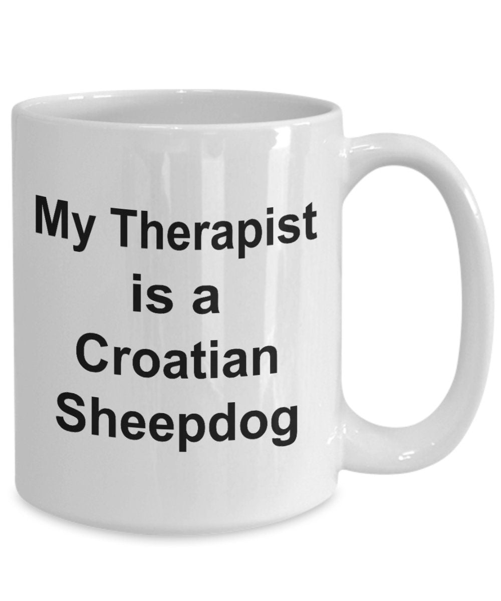Croatian Sheepdog Dog Therapist Mug - Mallard Moon Gift Shop