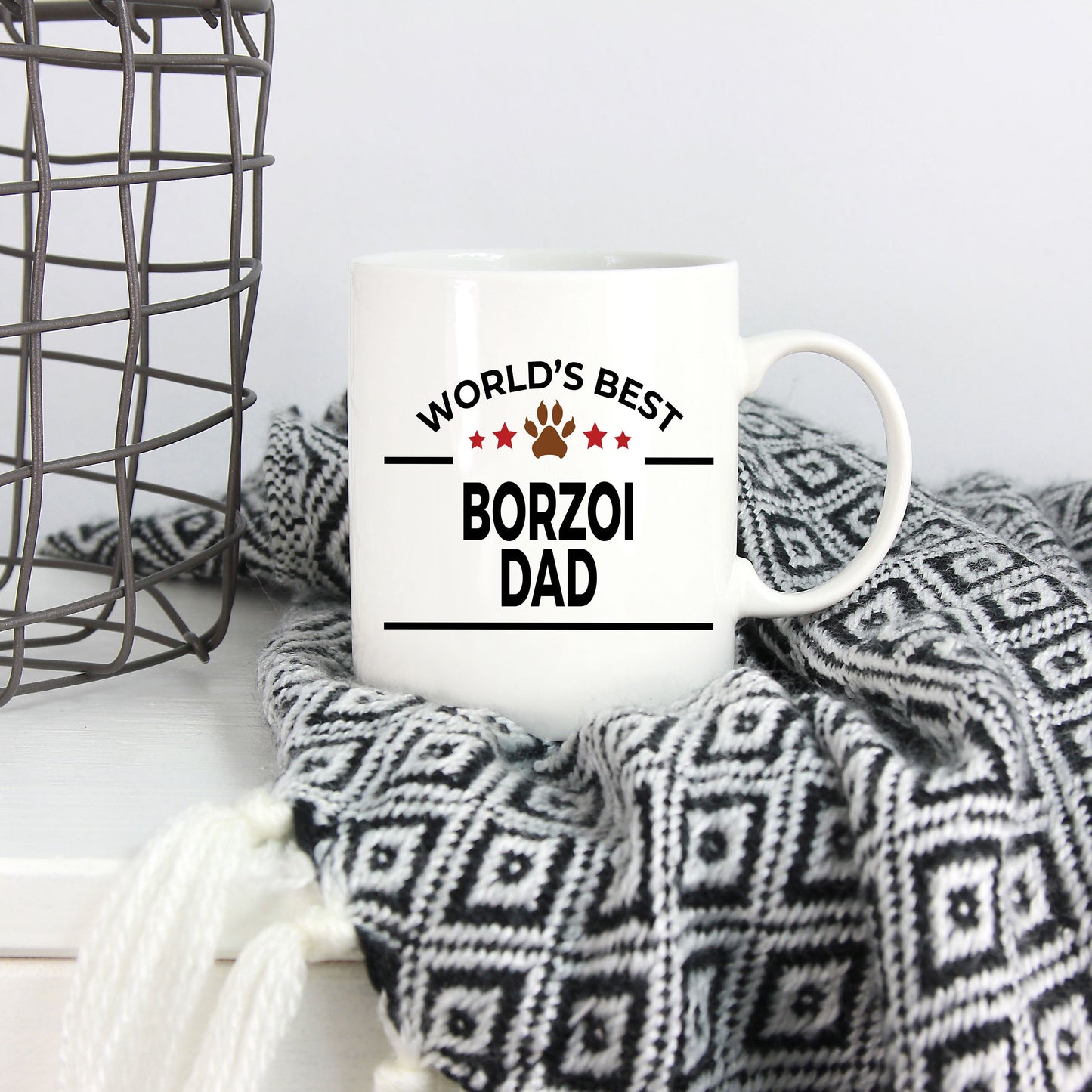 Borzoi Dog Dad Mug - Mallard Moon Gift Shop