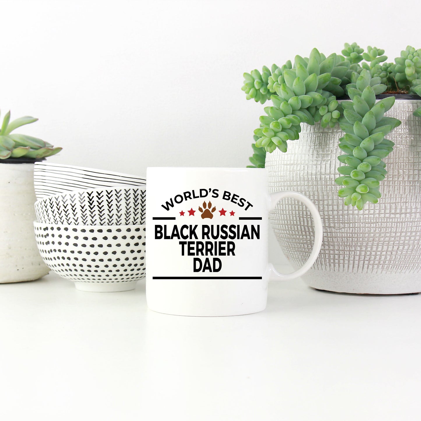 Black Russian Terrier Dog Dad Mug - Mallard Moon Gift Shop