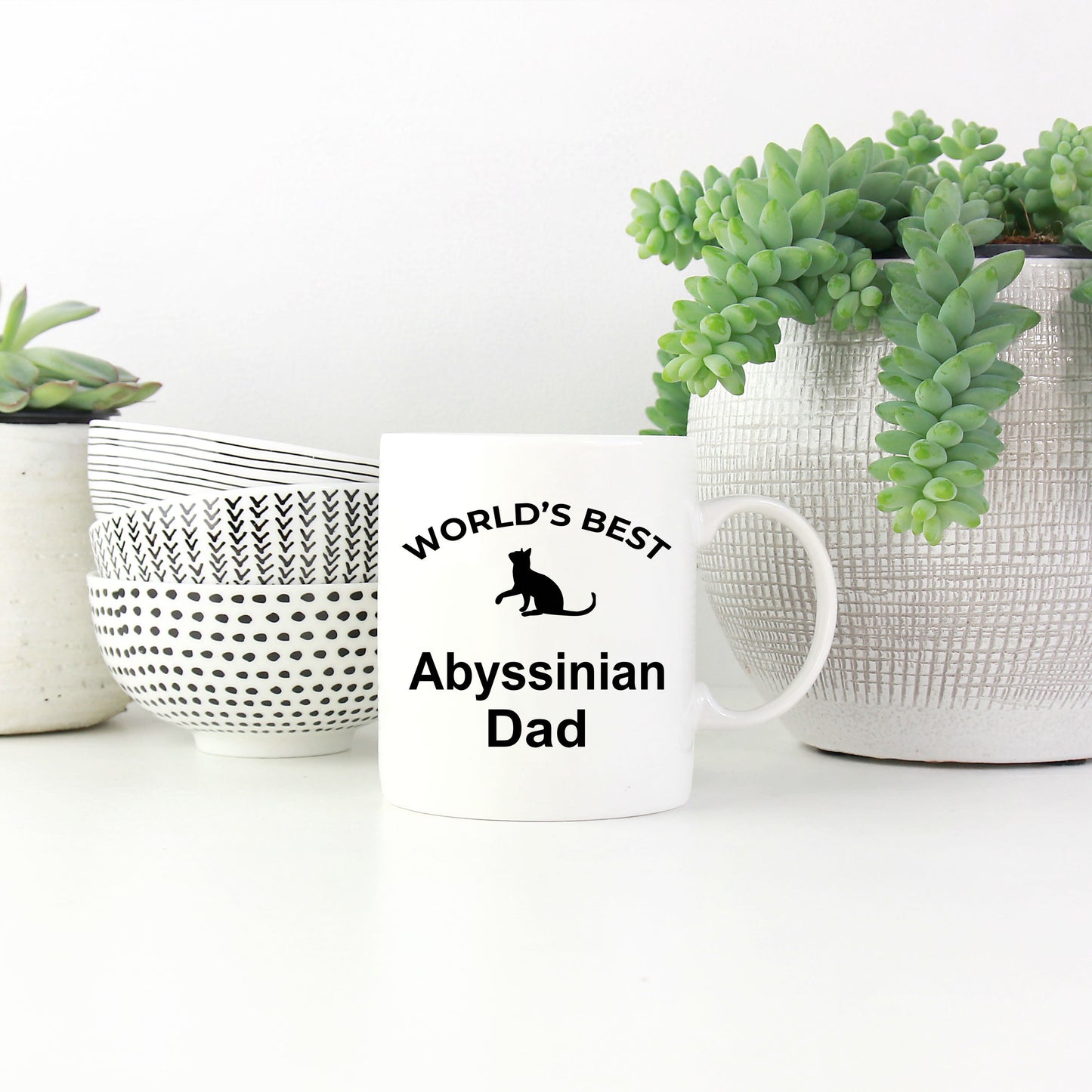 Abyssinian Cat Dad Coffee Mug - Mallard Moon Gift Shop