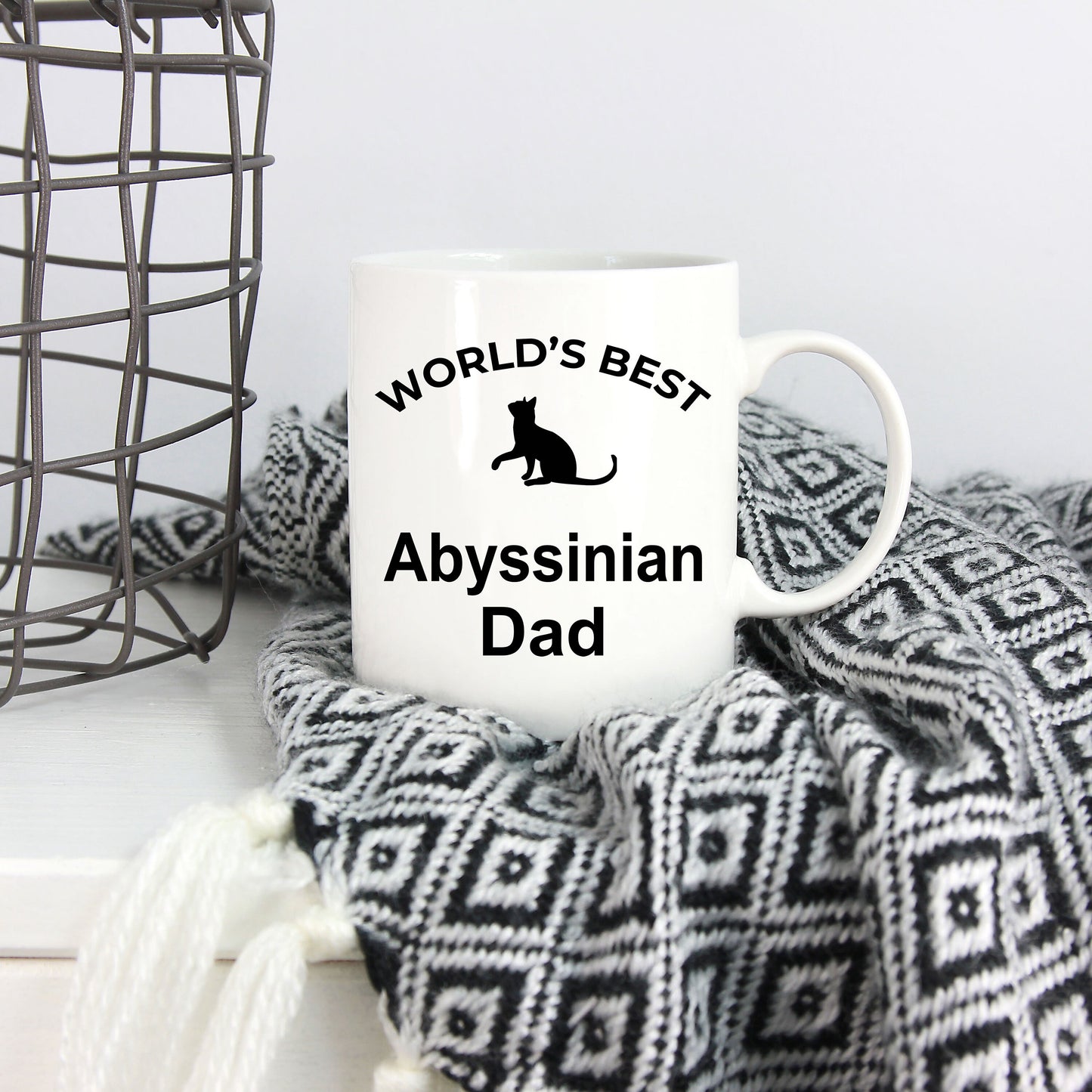 Abyssinian Cat Dad Coffee Mug - Mallard Moon Gift Shop