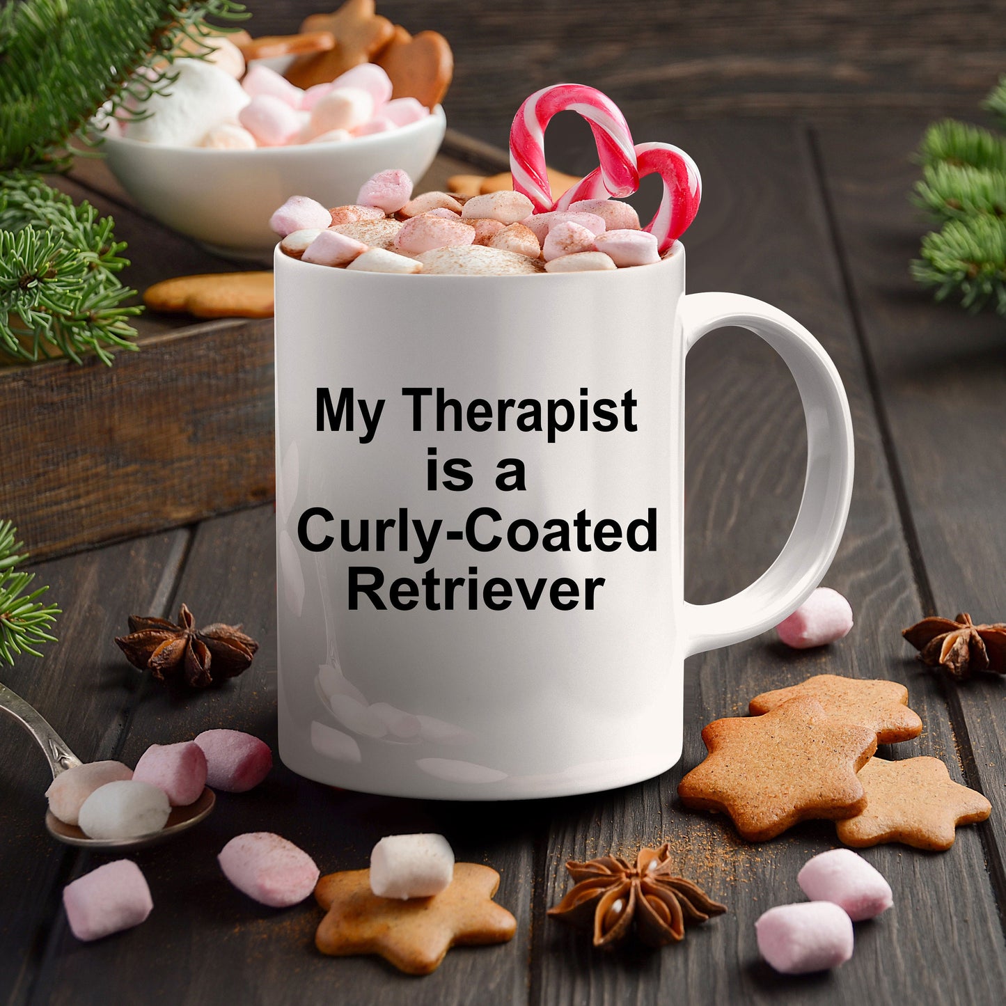 Curly-Coated Retriever Dog Therapist Mug - Mallard Moon Gift Shop