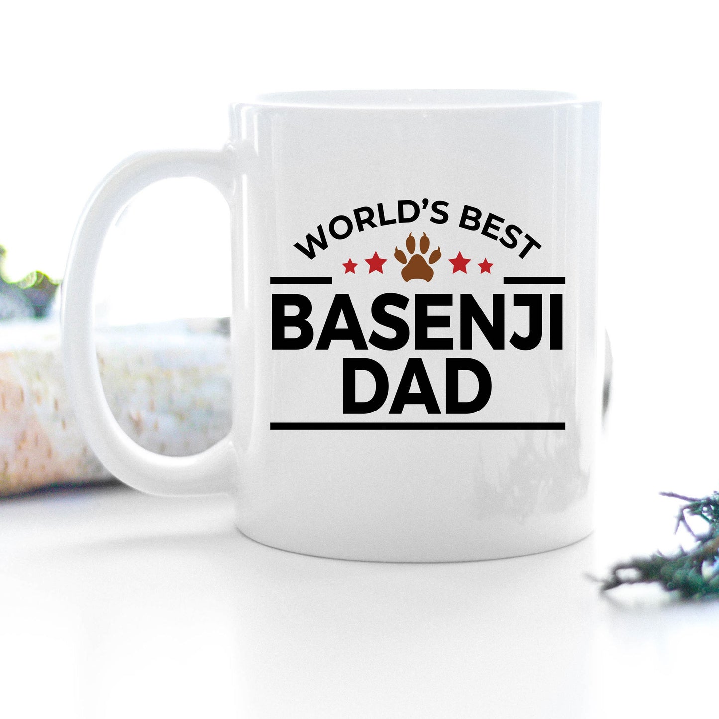 Basenji Dog Dad Mug - Mallard Moon Gift Shop