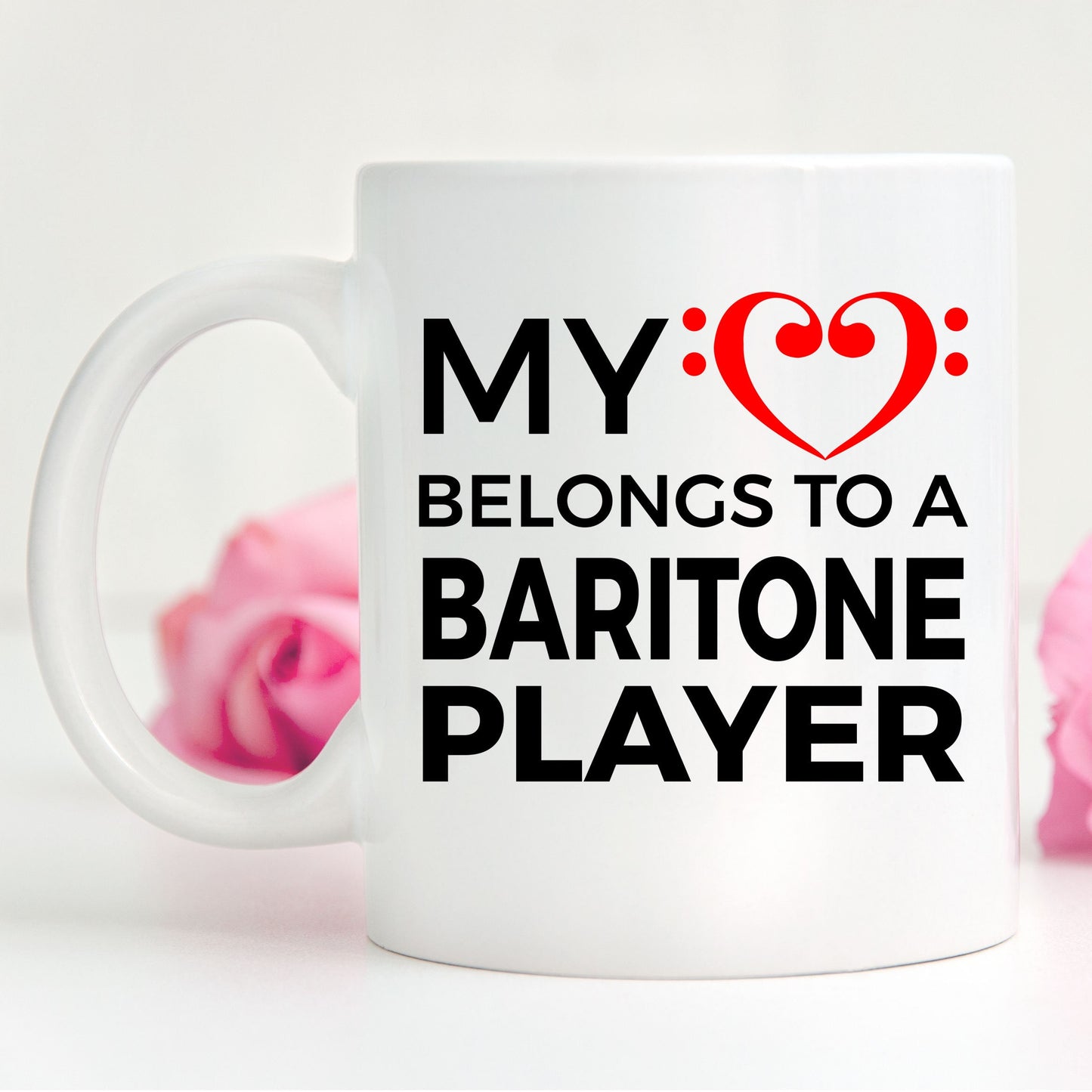 Baritone Player Mug - My Heart Belongs To A Baritone Player - Mallard Moon Gift Shop