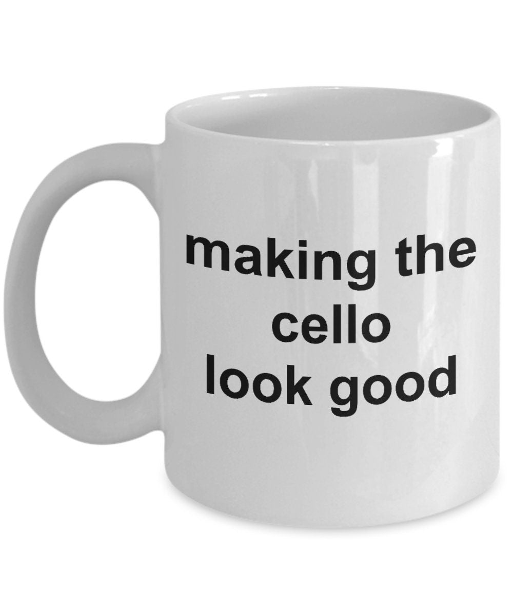 Funny Cello Player Mug - Mallard Moon Gift Shop