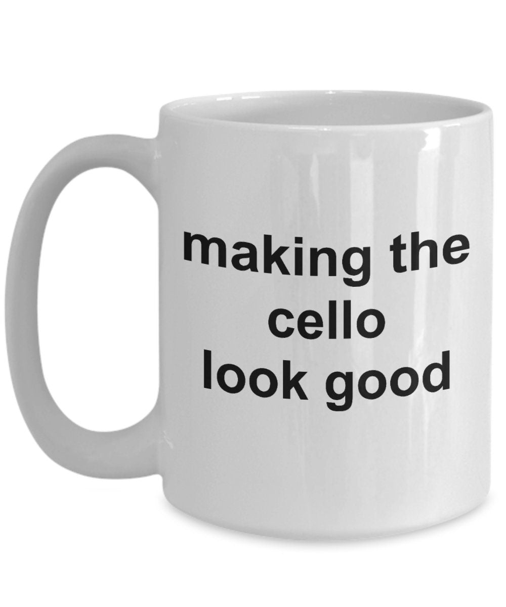 Funny Cello Player Mug - Mallard Moon Gift Shop