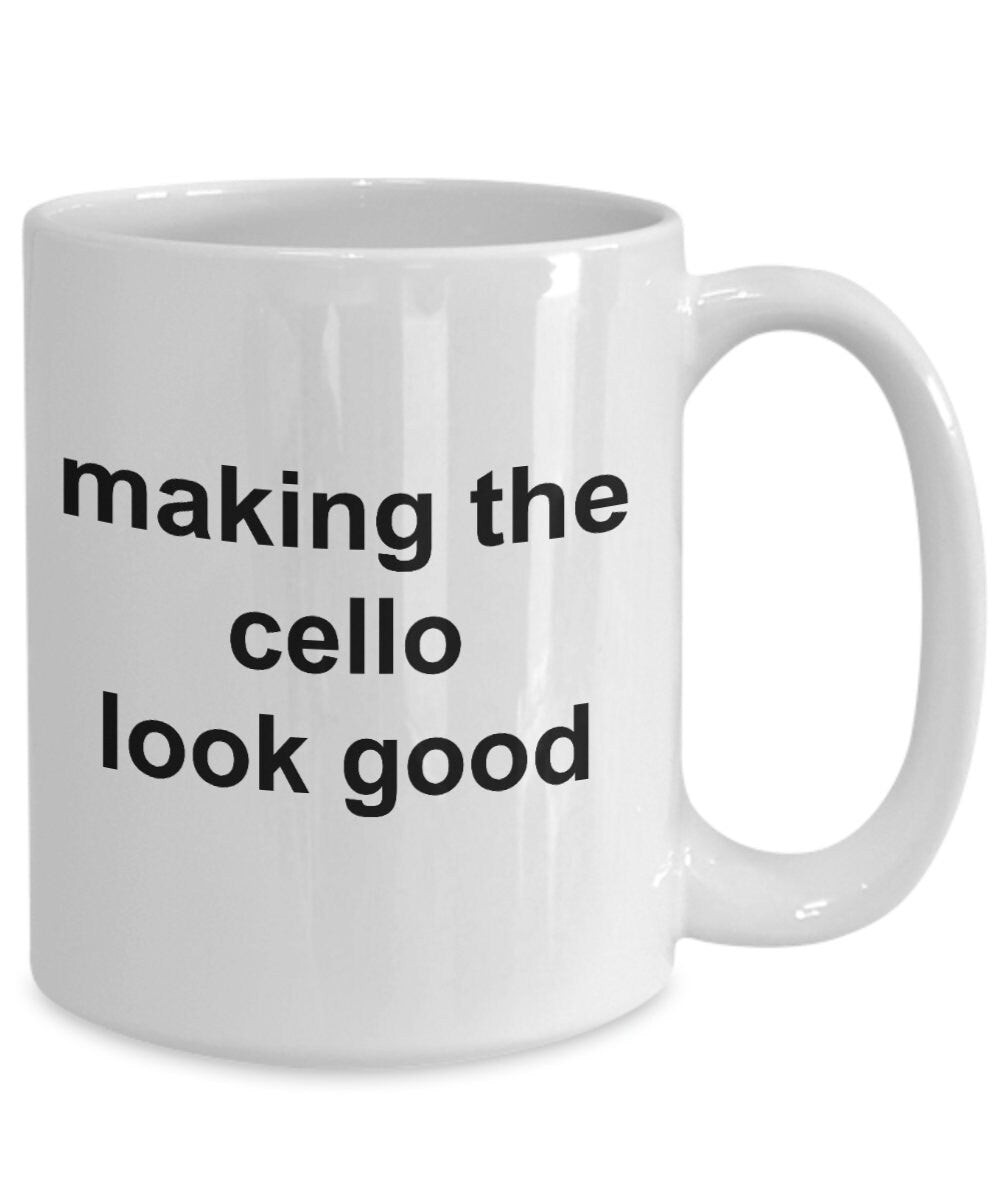 Funny Cello Player Mug - Mallard Moon Gift Shop
