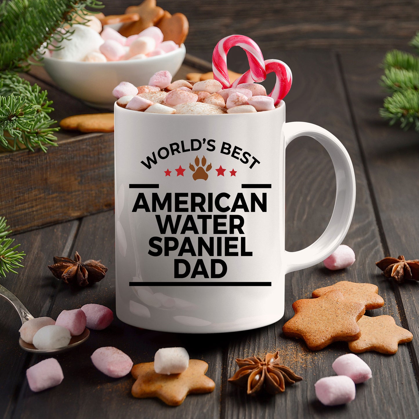 American Water Spaniel Dog Dad Mug - Mallard Moon Gift Shop