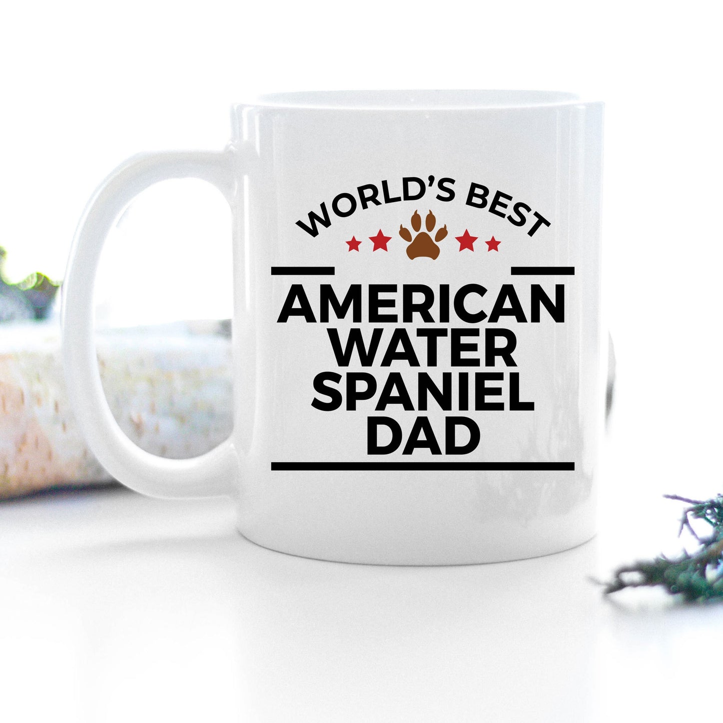American Water Spaniel Dog Dad Mug - Mallard Moon Gift Shop