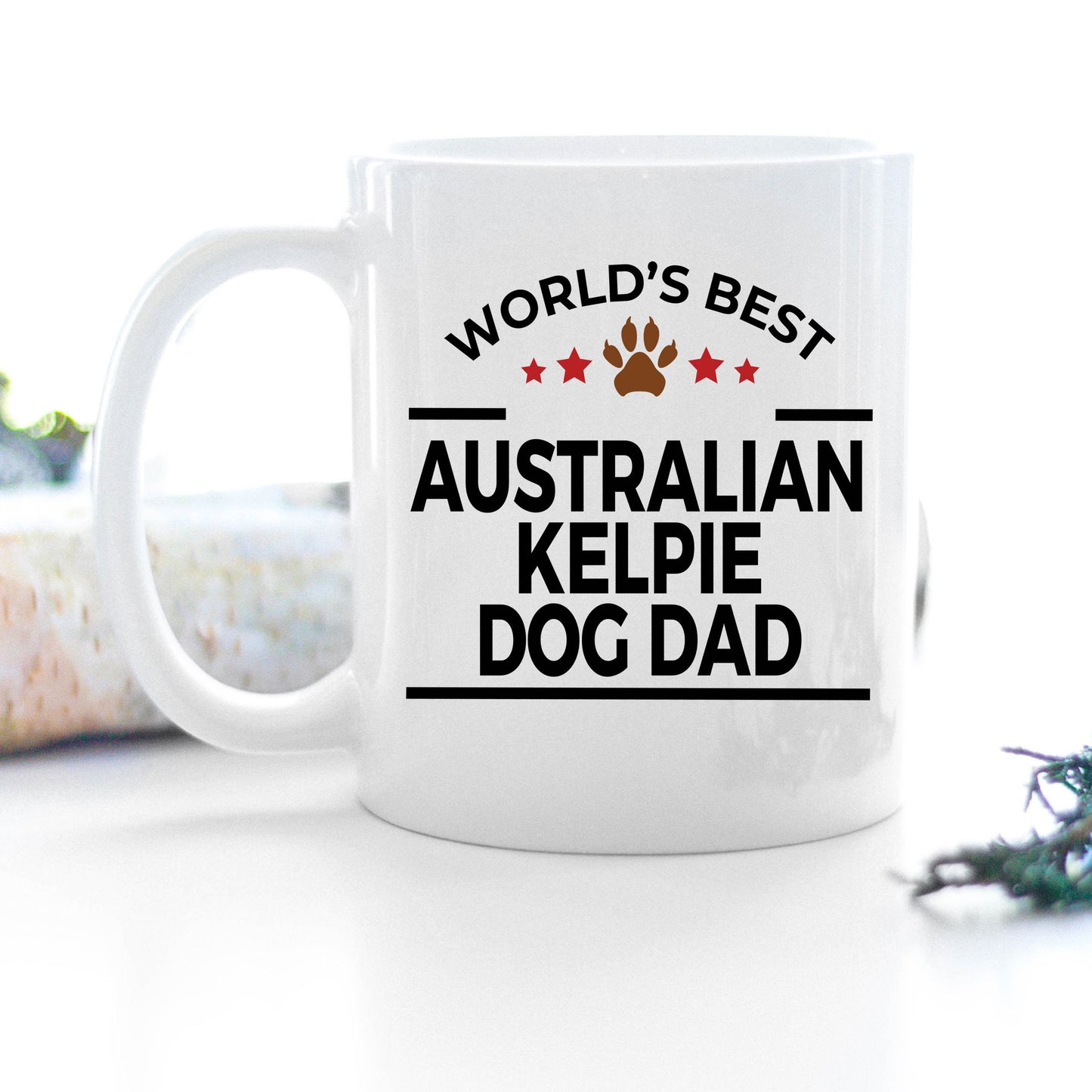 Australian Kelpie Dog Dad Mug - Mallard Moon Gift Shop