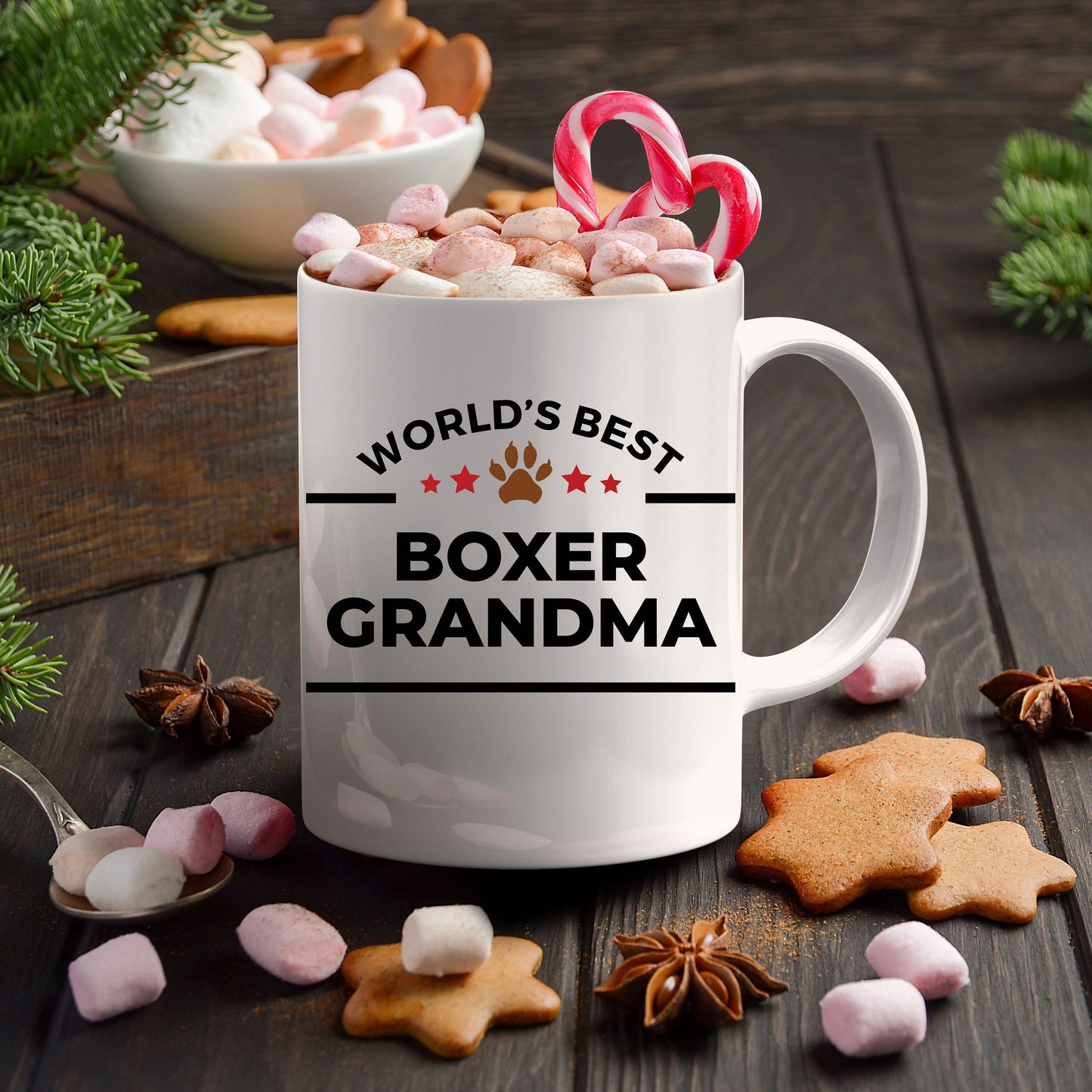 Boxer Dog Grandma Mug