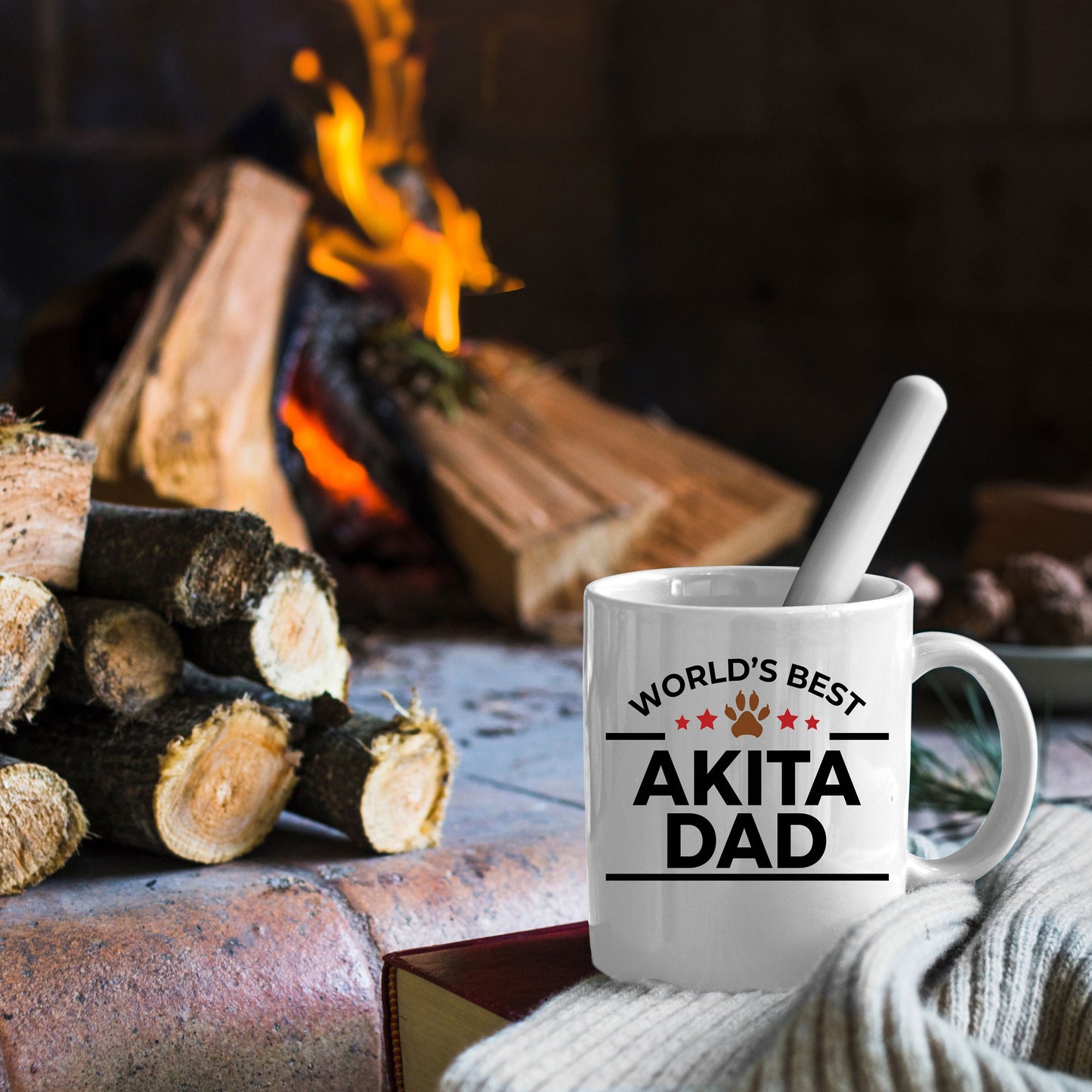 Akita Dog Dad Coffee Mug