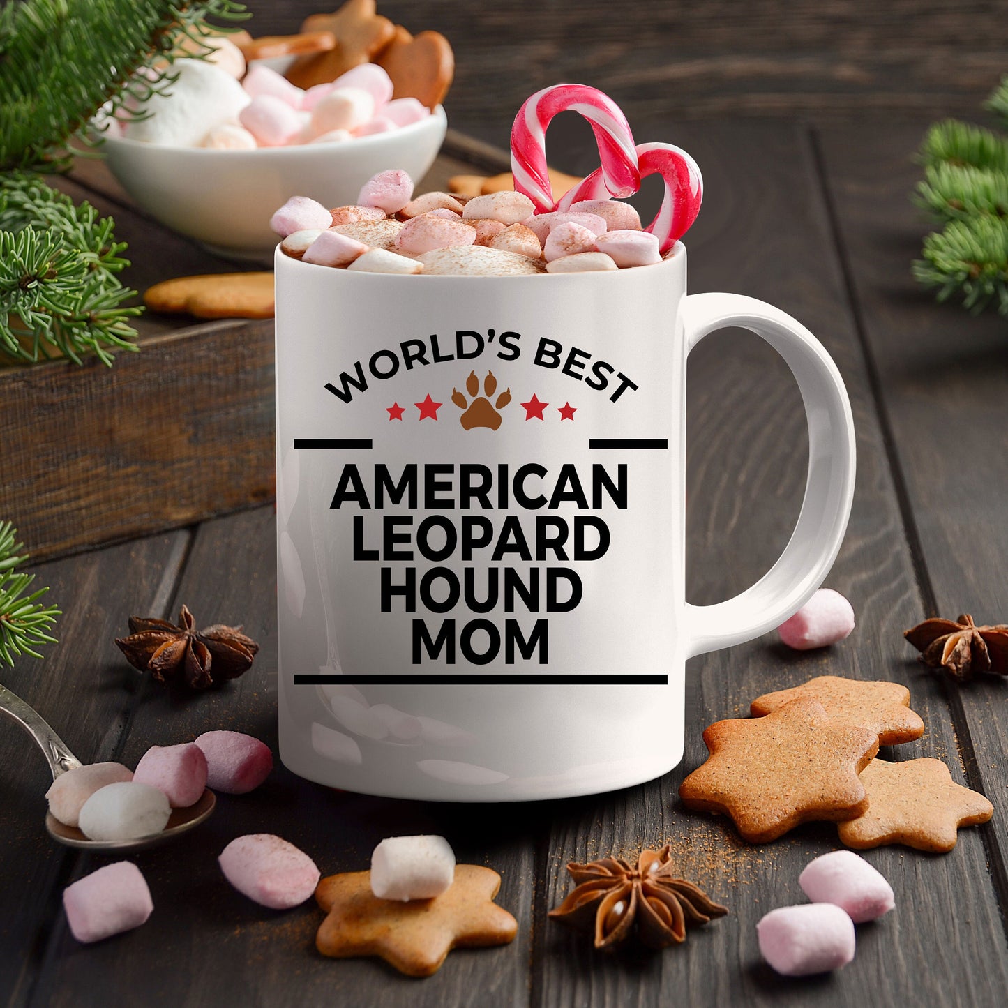 American Leopard Hound Dog Mom Mug - Mallard Moon Gift Shop