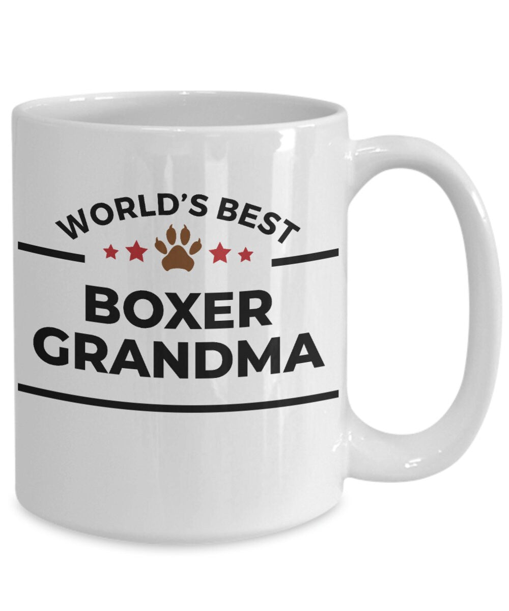 Boxer Dog Grandma Mug