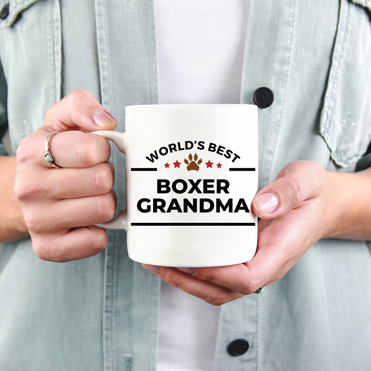 Boxer Dog Grandma Mug