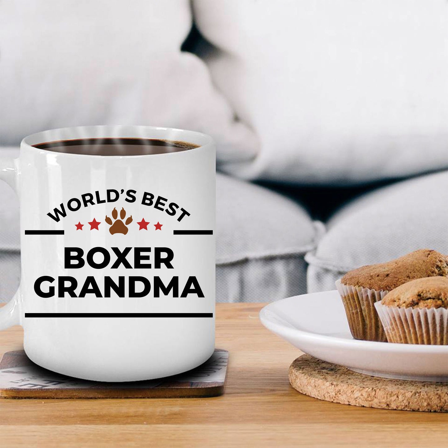 Boxer Dog Grandma Mug
