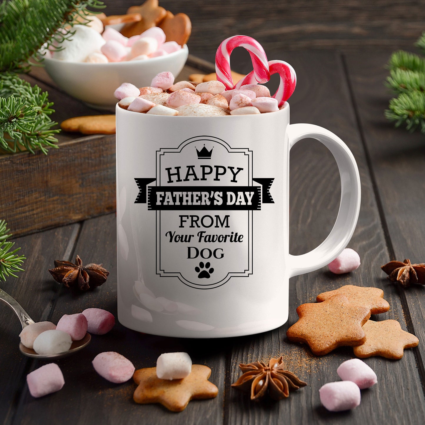 Funny Father's Day Dog Mug - Mallard Moon Gift Shop
