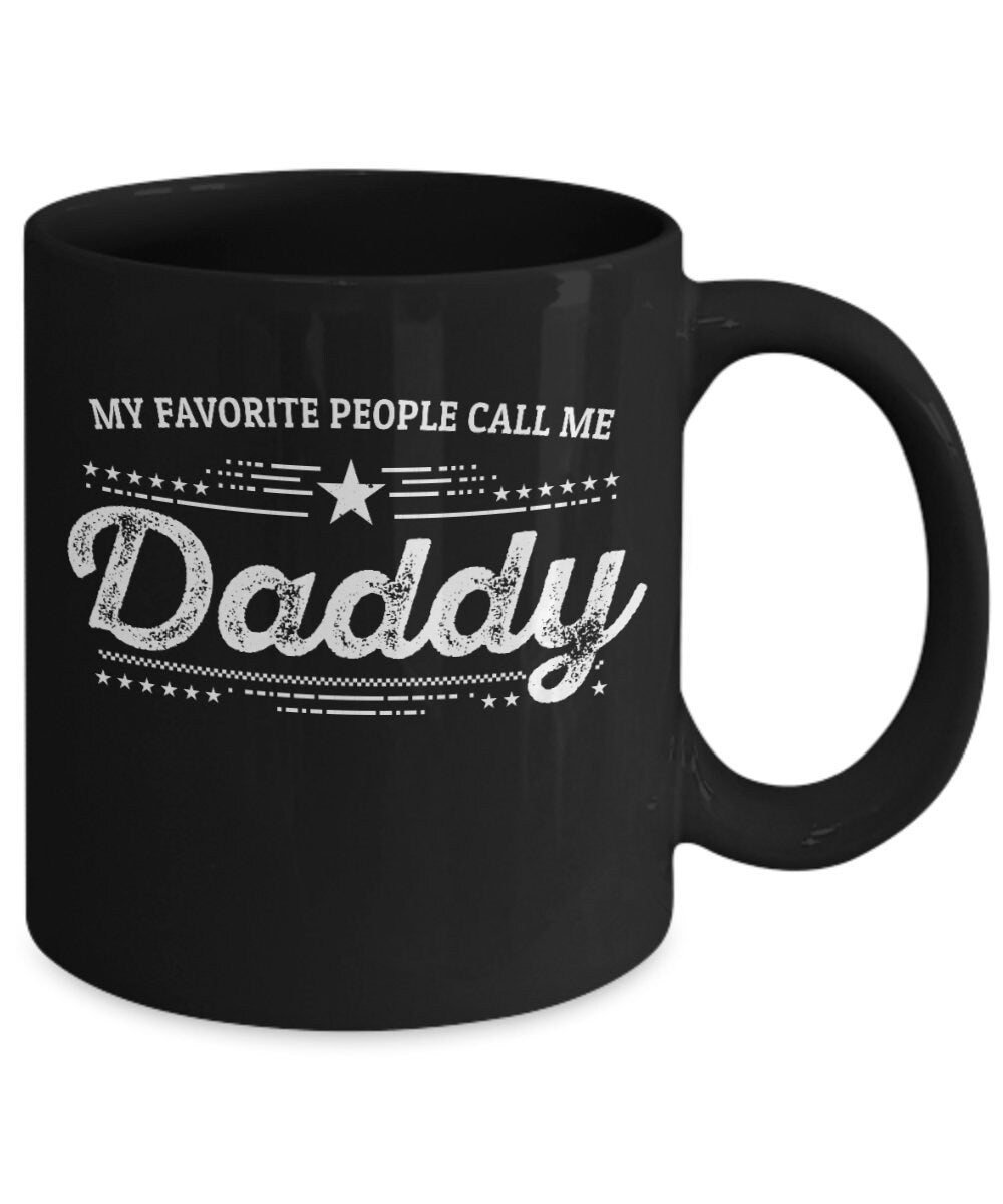 Daddy Black Coffee Mug - Gift for Father's Day - Mallard Moon Gift Shop