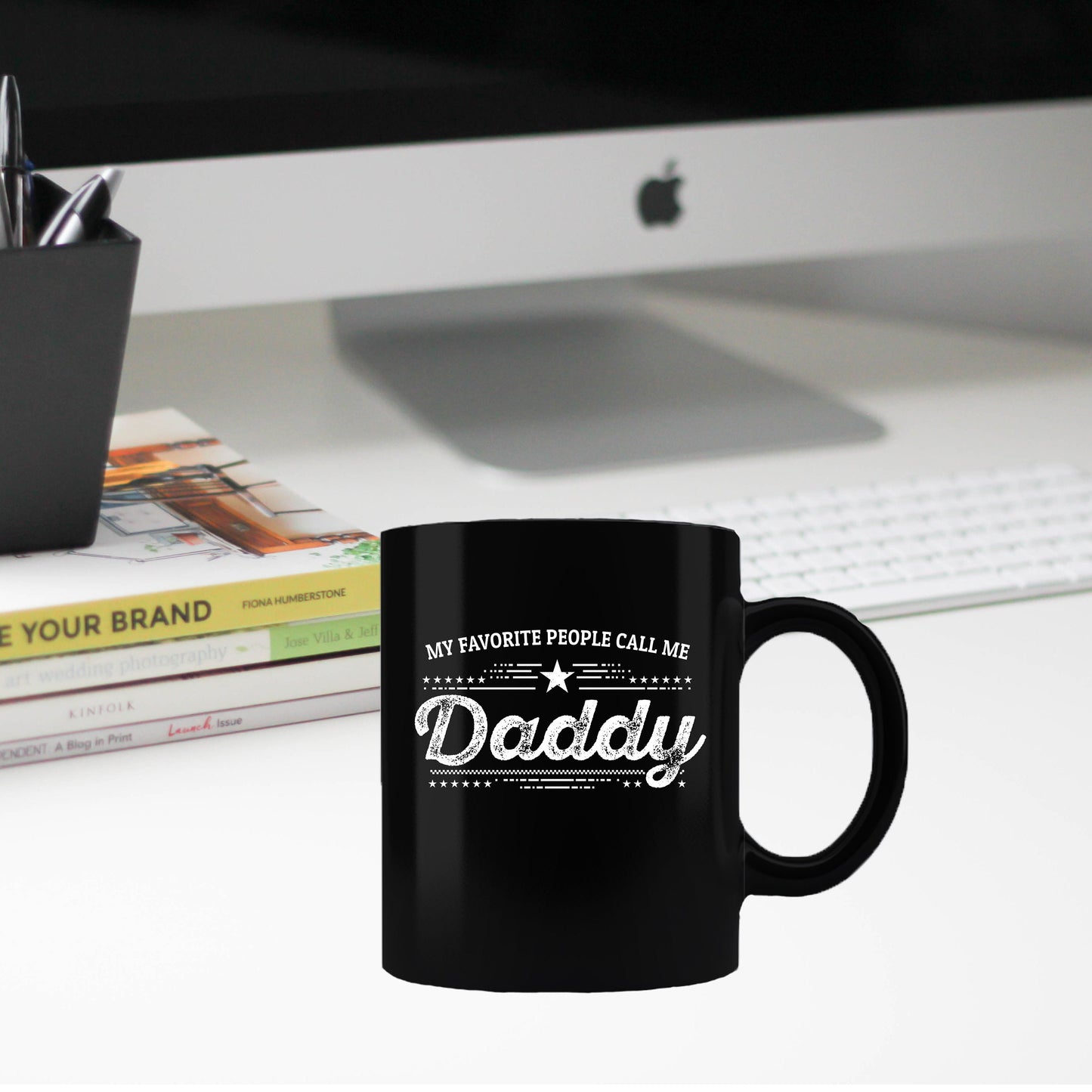 Daddy Black Coffee Mug - Gift for Father's Day - Mallard Moon Gift Shop