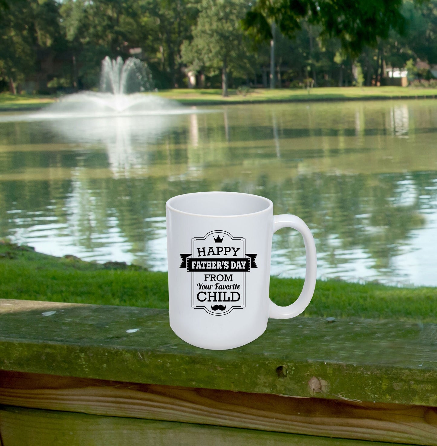 Funny Father's Day Mug from Favorite Child - Mallard Moon Gift Shop