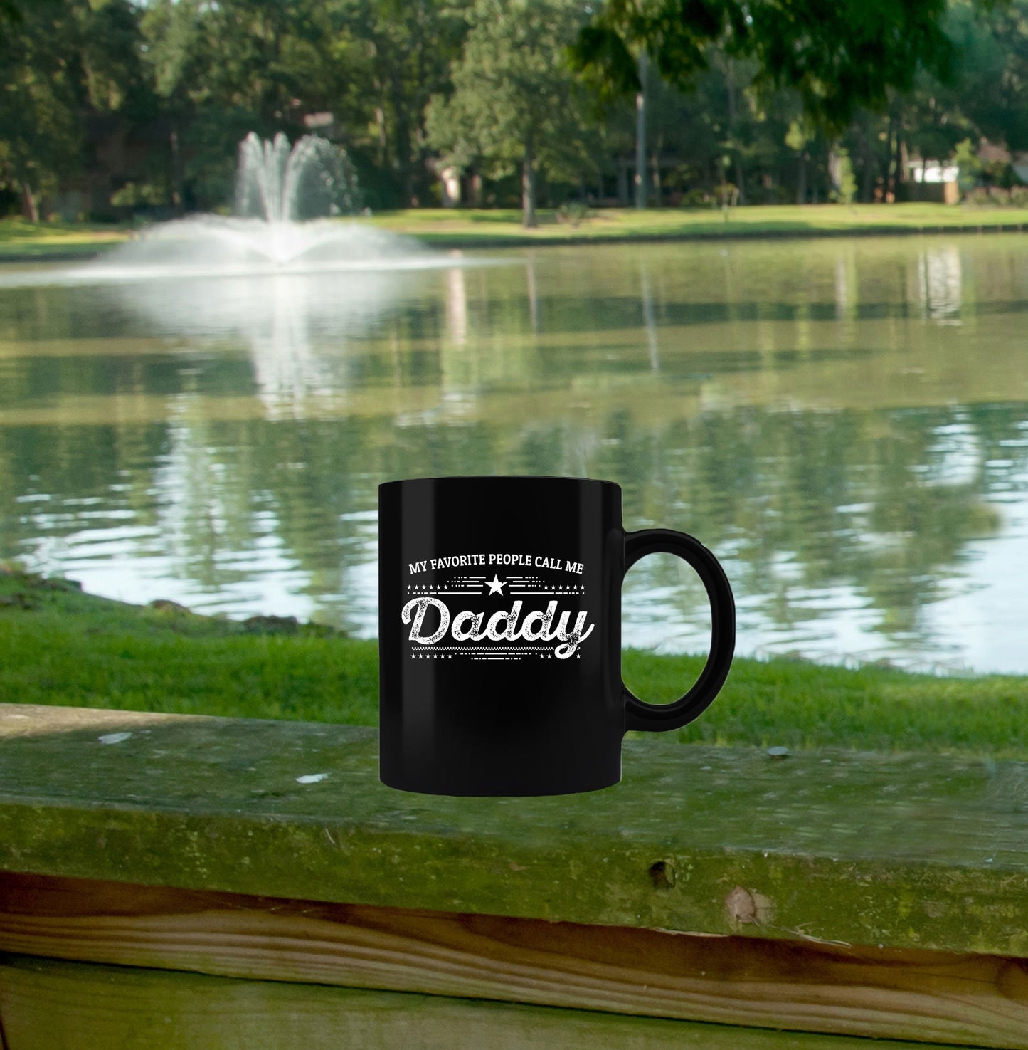 Daddy Black Coffee Mug - Gift for Father's Day - Mallard Moon Gift Shop