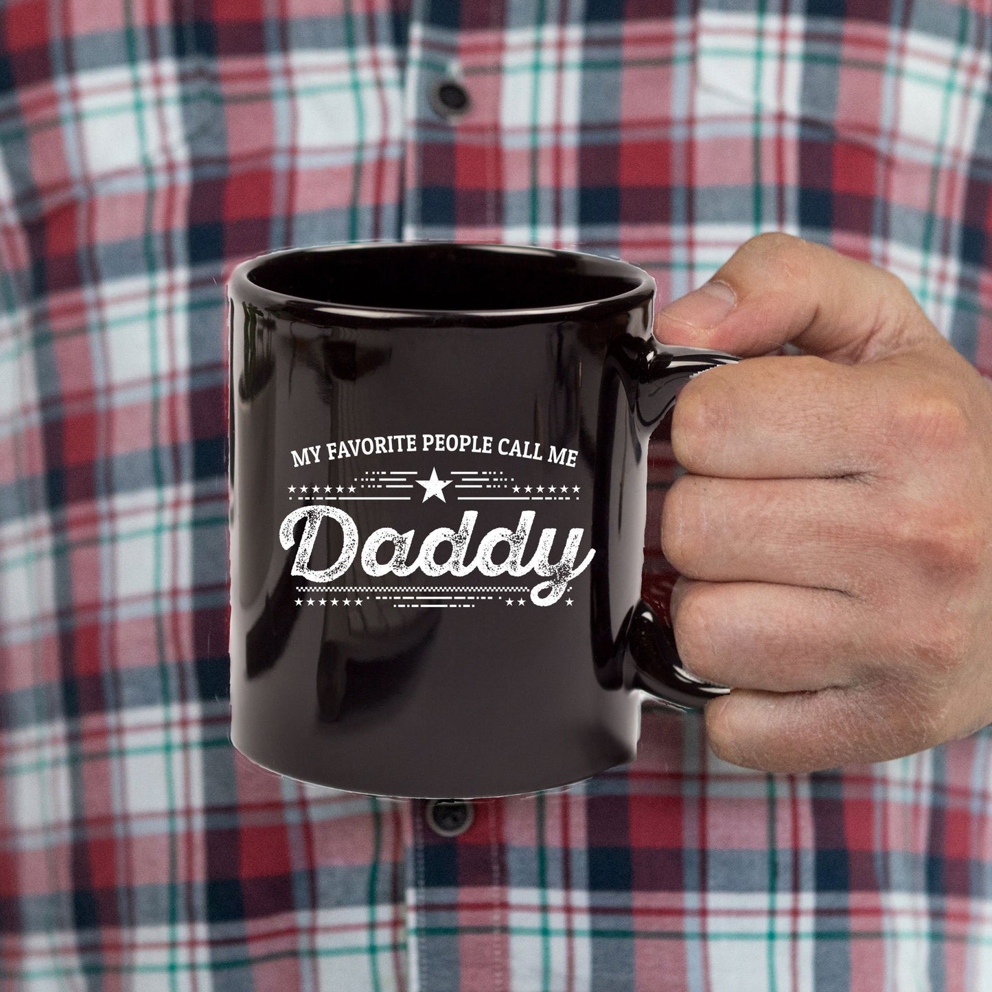 Daddy Black Coffee Mug - Gift for Father's Day - Mallard Moon Gift Shop