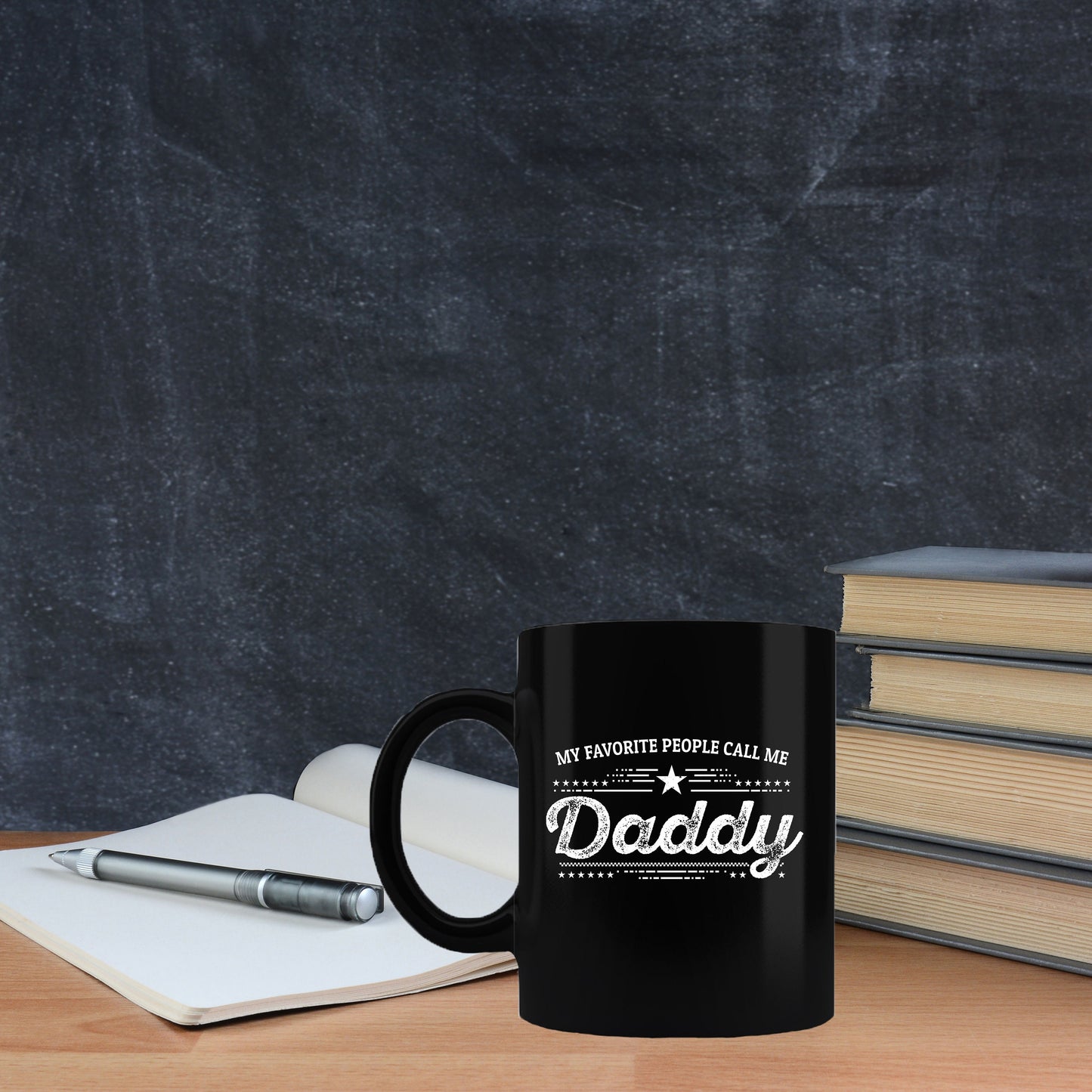Daddy Black Coffee Mug - Gift for Father's Day - Mallard Moon Gift Shop
