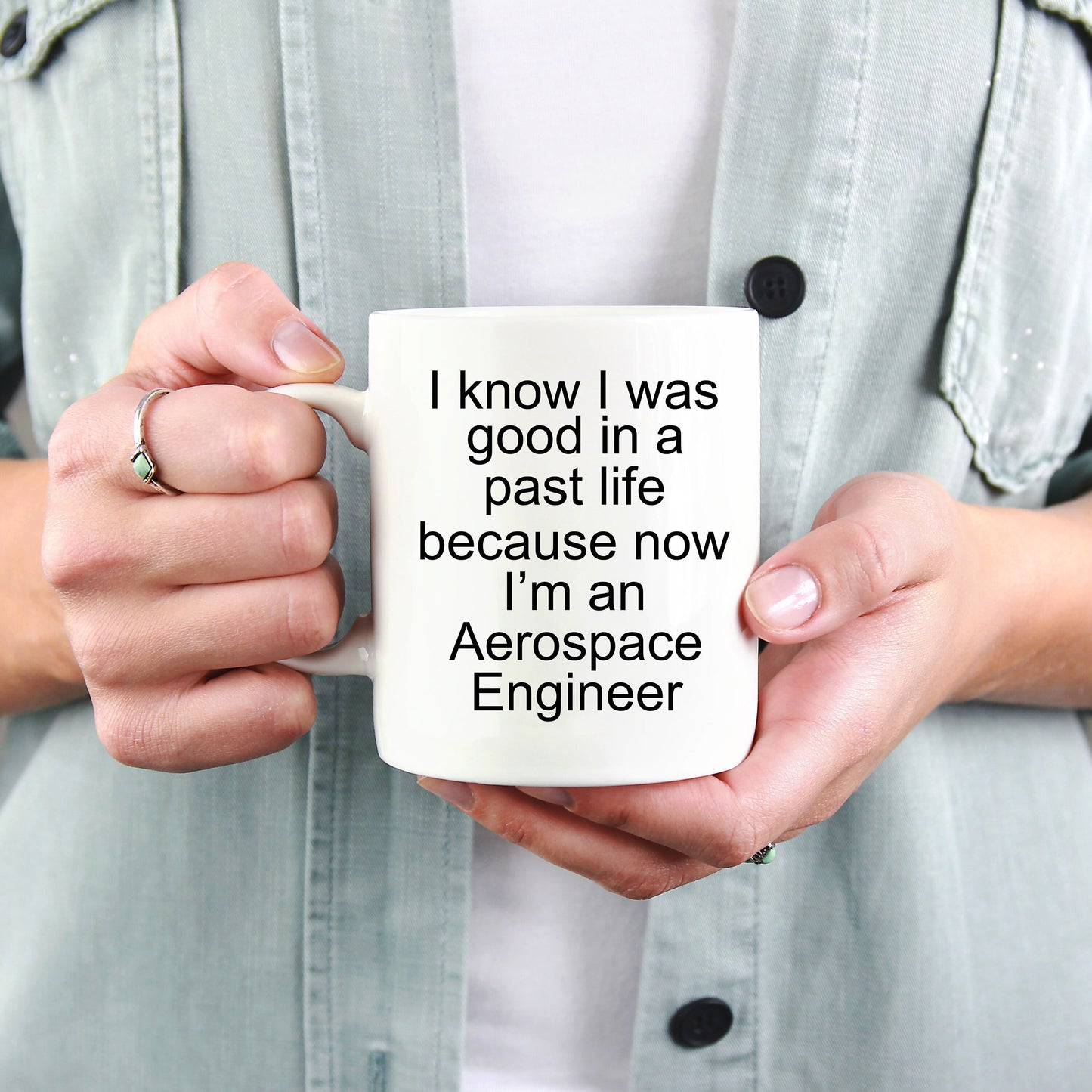 Aerospace Engineer Funny Custom Ceramic Coffee Mug - Mallard Moon Gift Shop