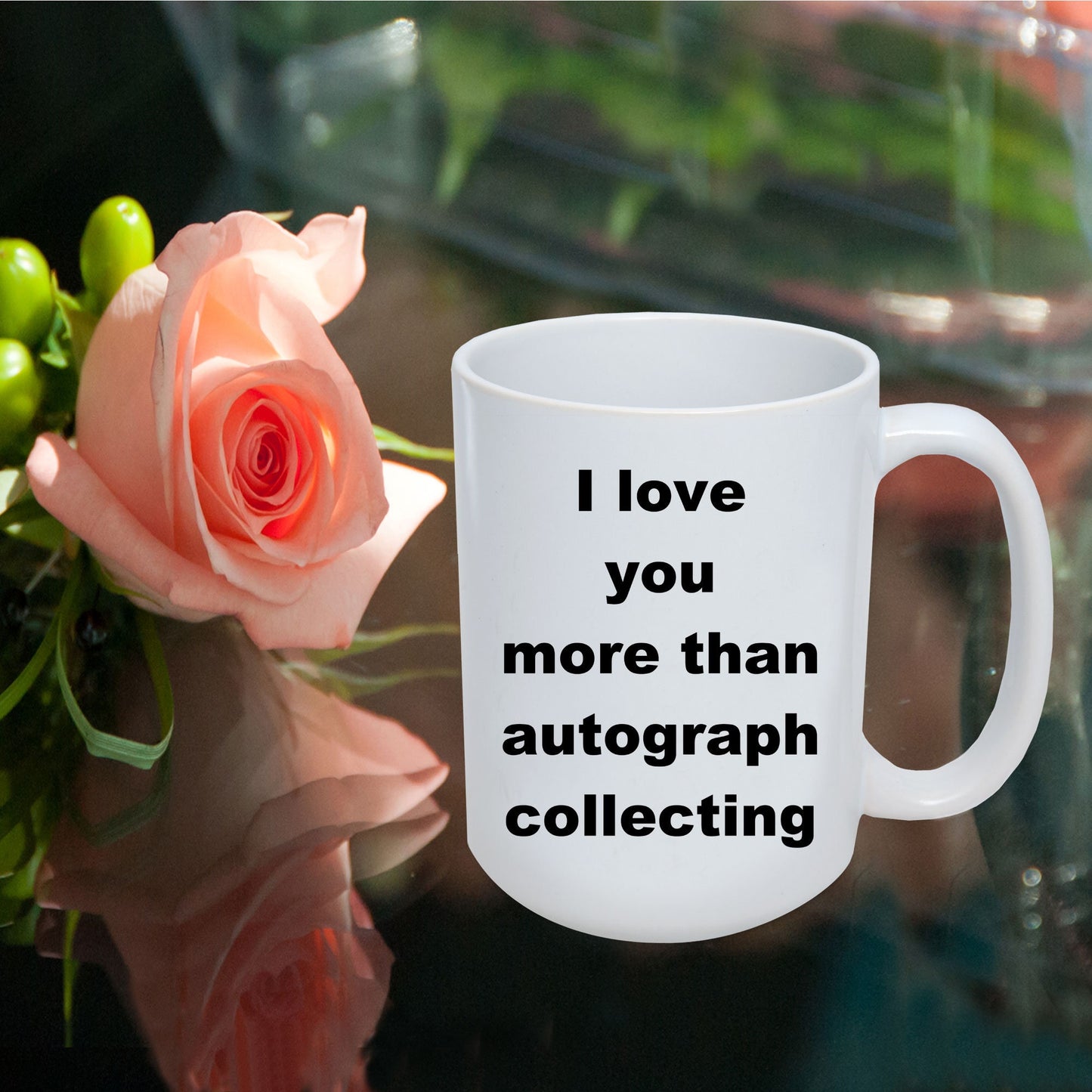 Autograph collecting funny coffee mug - Mallard Moon Gift Shop