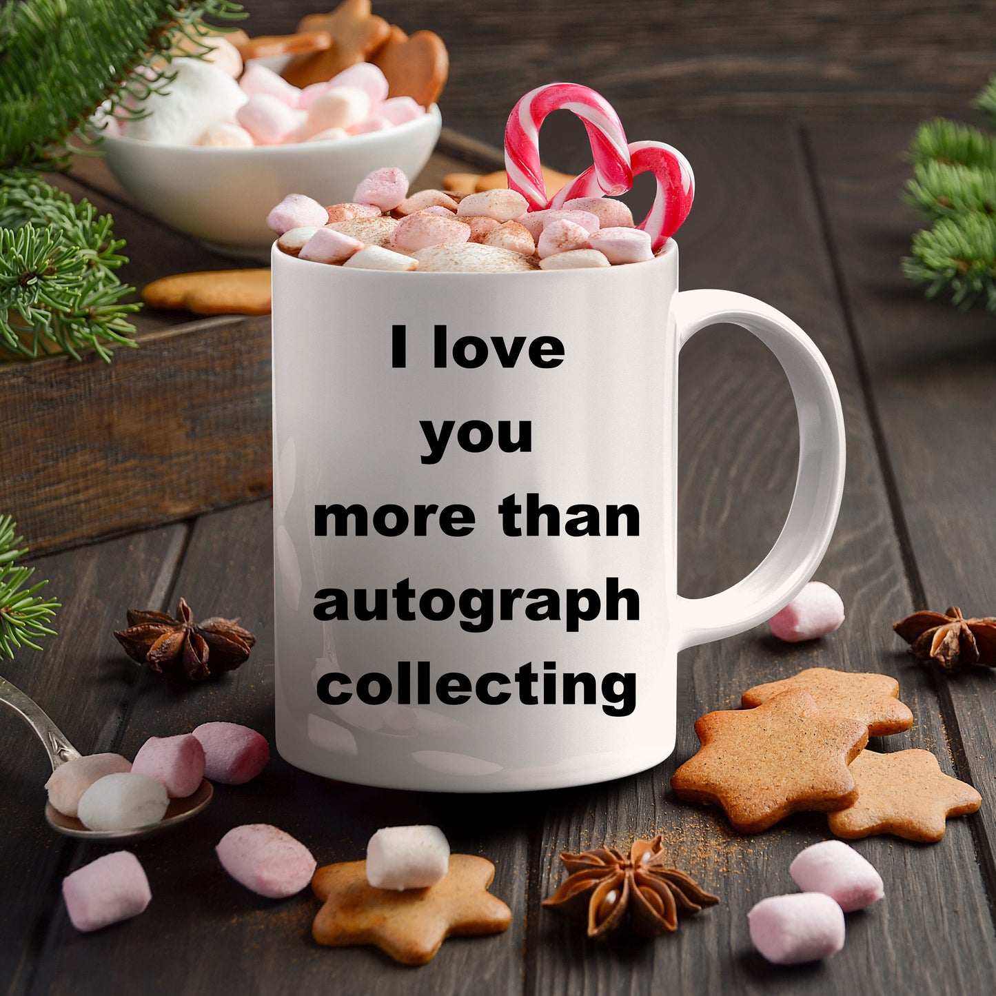 Autograph collecting funny coffee mug - Mallard Moon Gift Shop