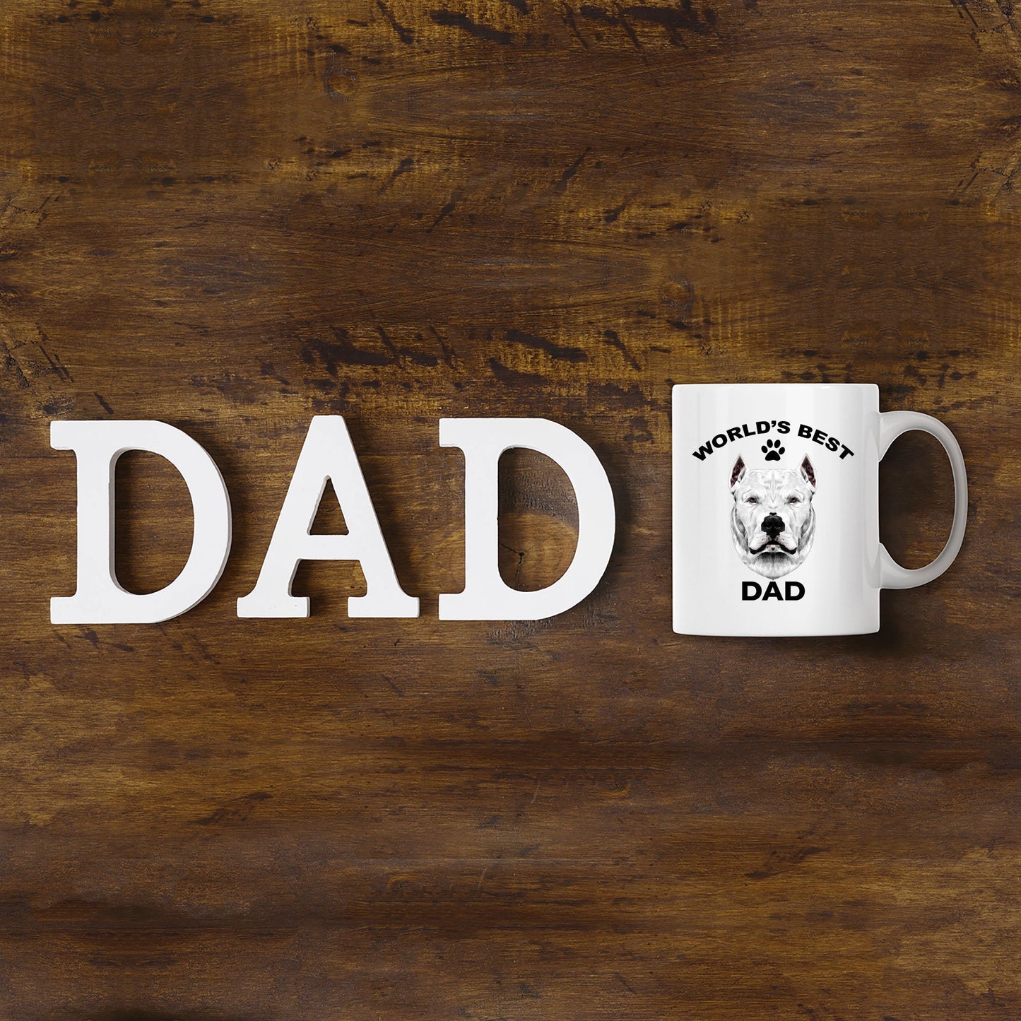 Dogo Argentino Best Dad Coffee Mug - Mallard Moon Gift Shop