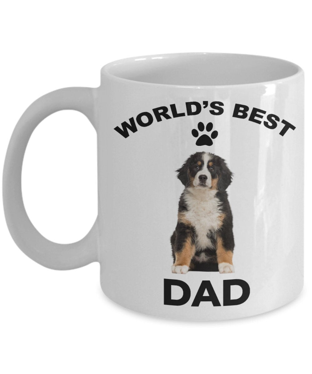 Bernese Mountain Dog Best Dad coffee mug - Mallard Moon Gift Shop