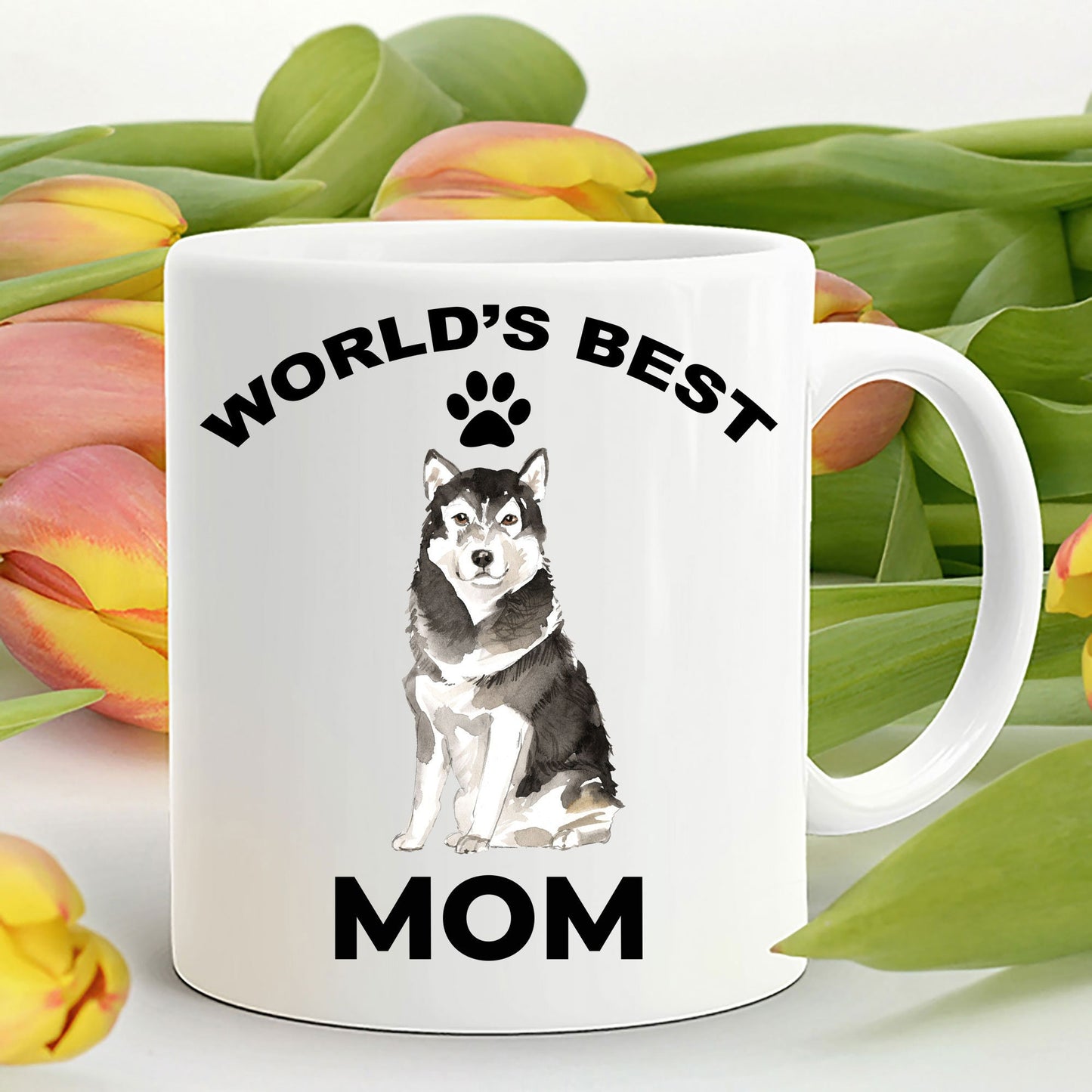 Alaskan Malamute Best Mom coffee mug - Mallard Moon Gift Shop
