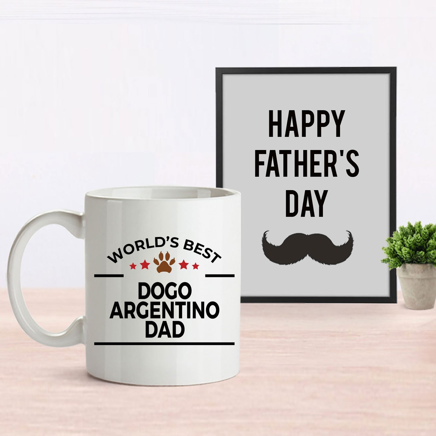 Dogo Argentino Dog Dad Mug - Mallard Moon Gift Shop