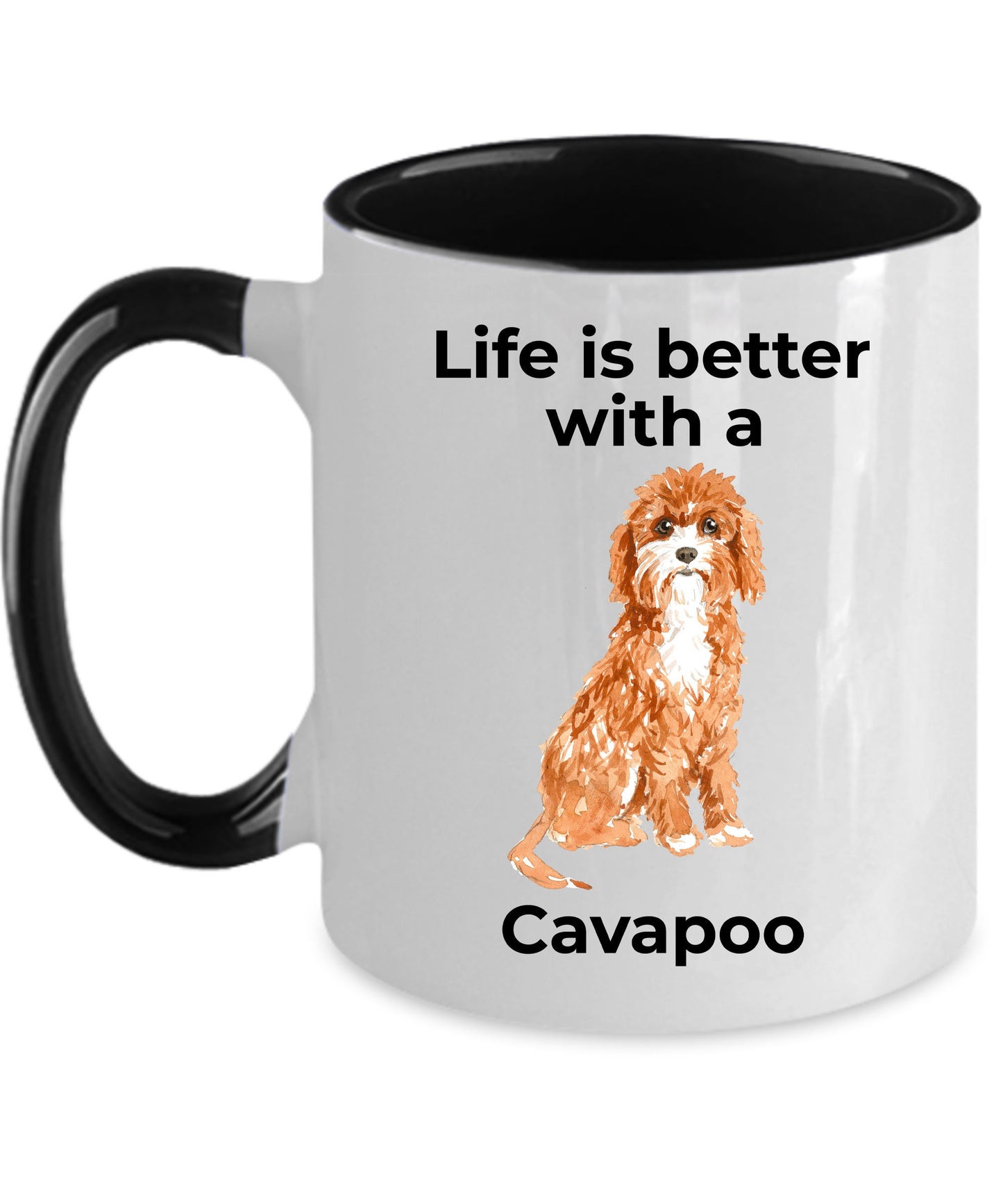 Cavapoo Life is Better Coffee Mug - Mallard Moon Gift Shop