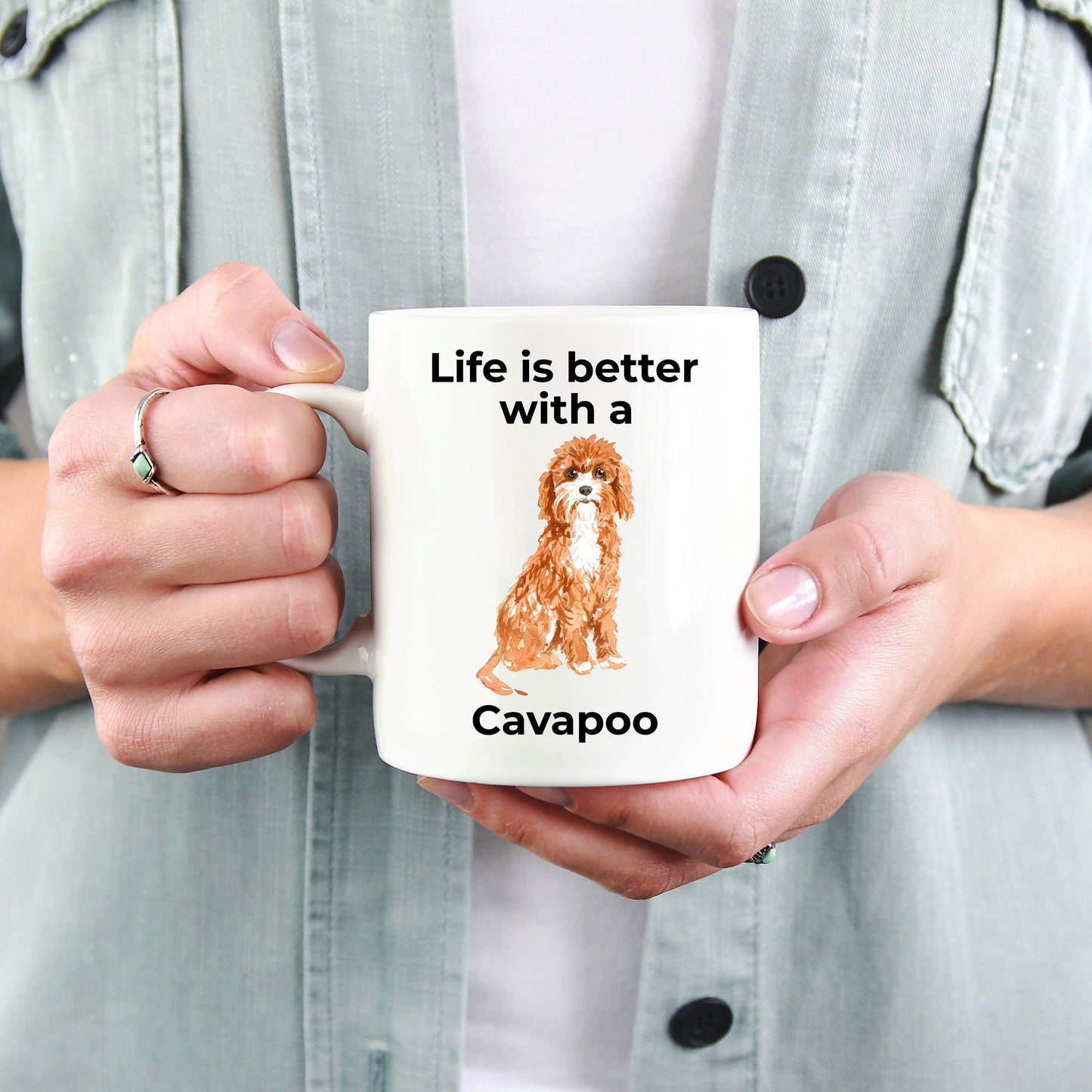 Cavapoo Life is Better Coffee Mug - Mallard Moon Gift Shop
