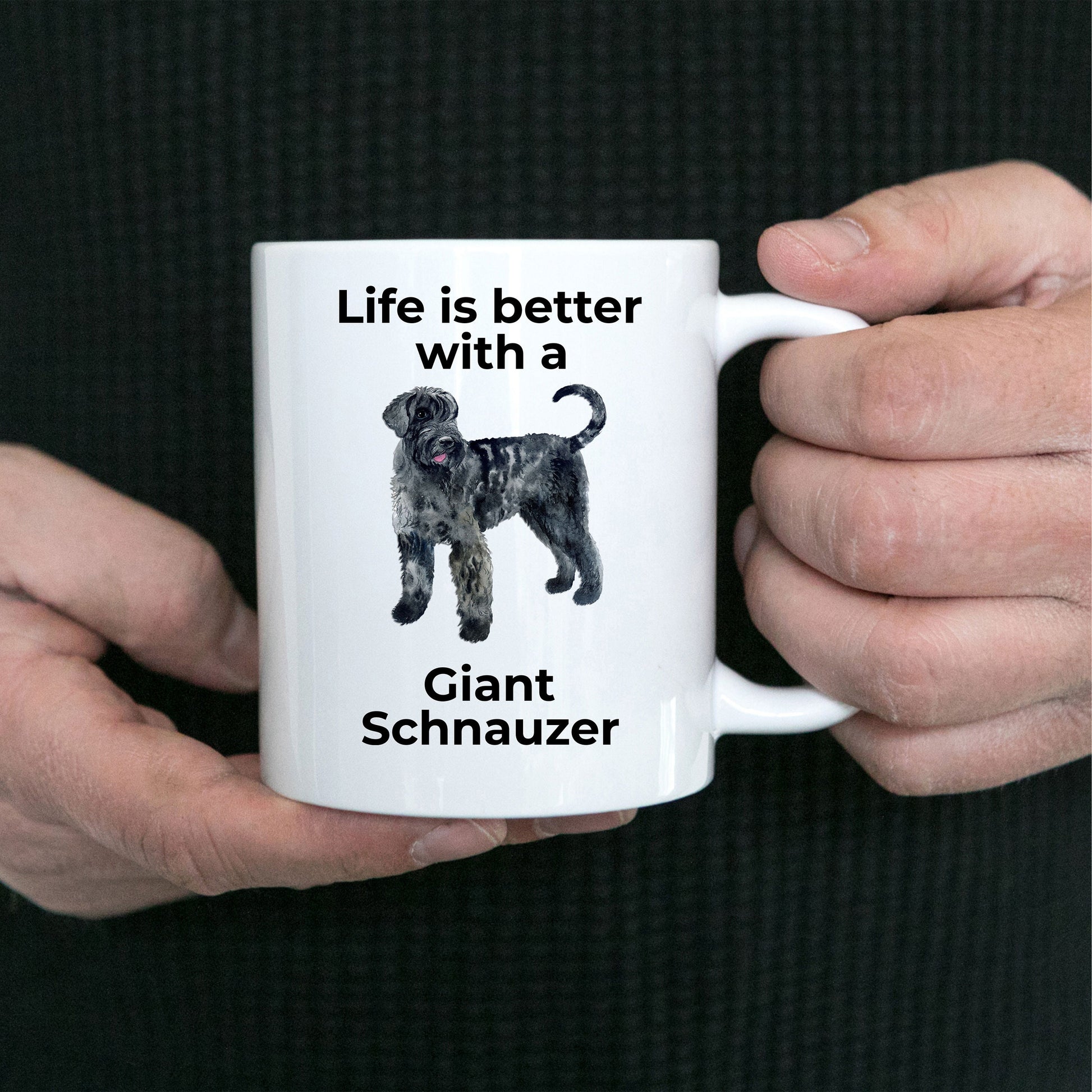 Giant Schnauzer Dog Coffee Mug - Life is Better - Mallard Moon Gift Shop
