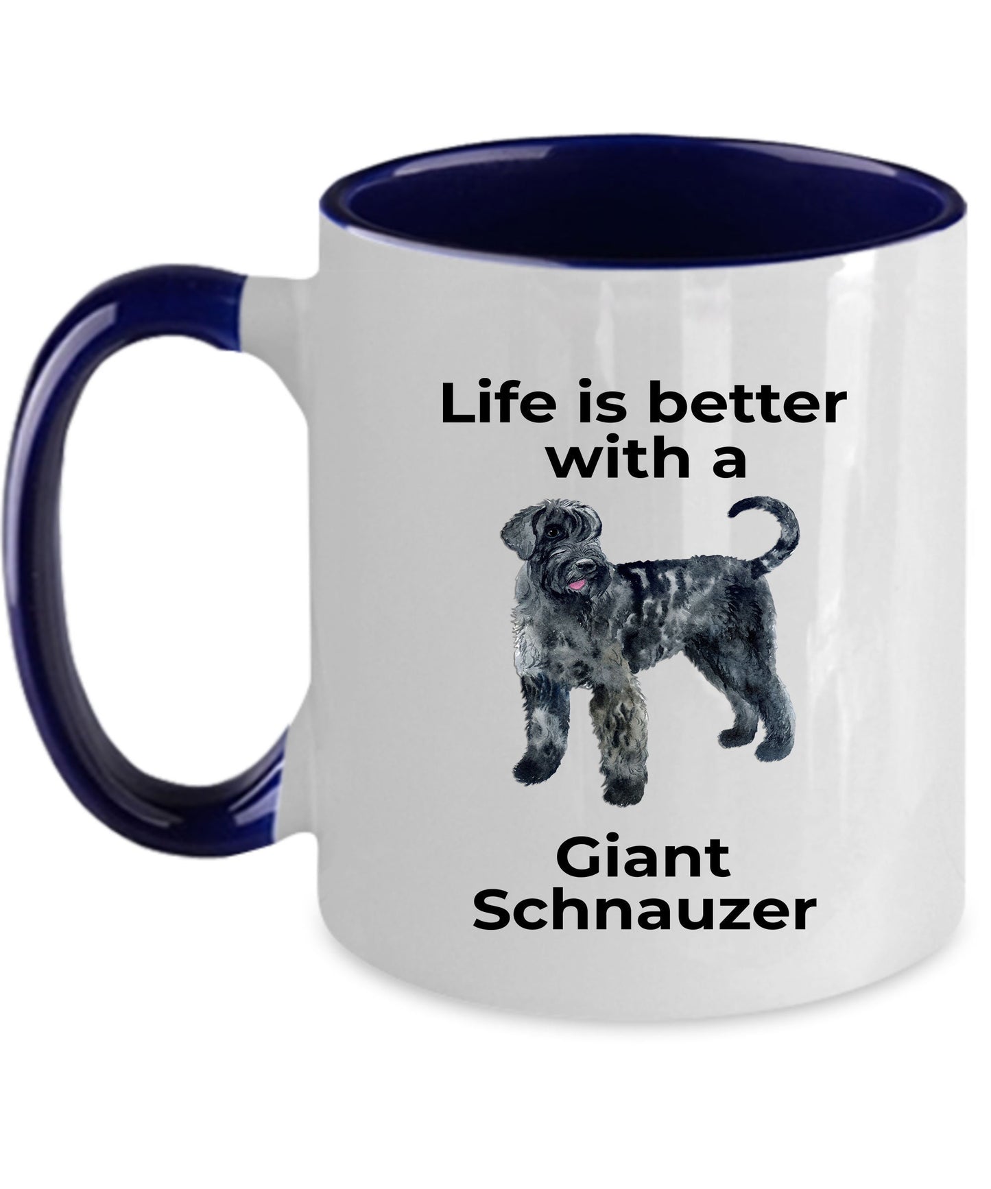 Giant Schnauzer Dog Coffee Mug - Life is Better - Mallard Moon Gift Shop