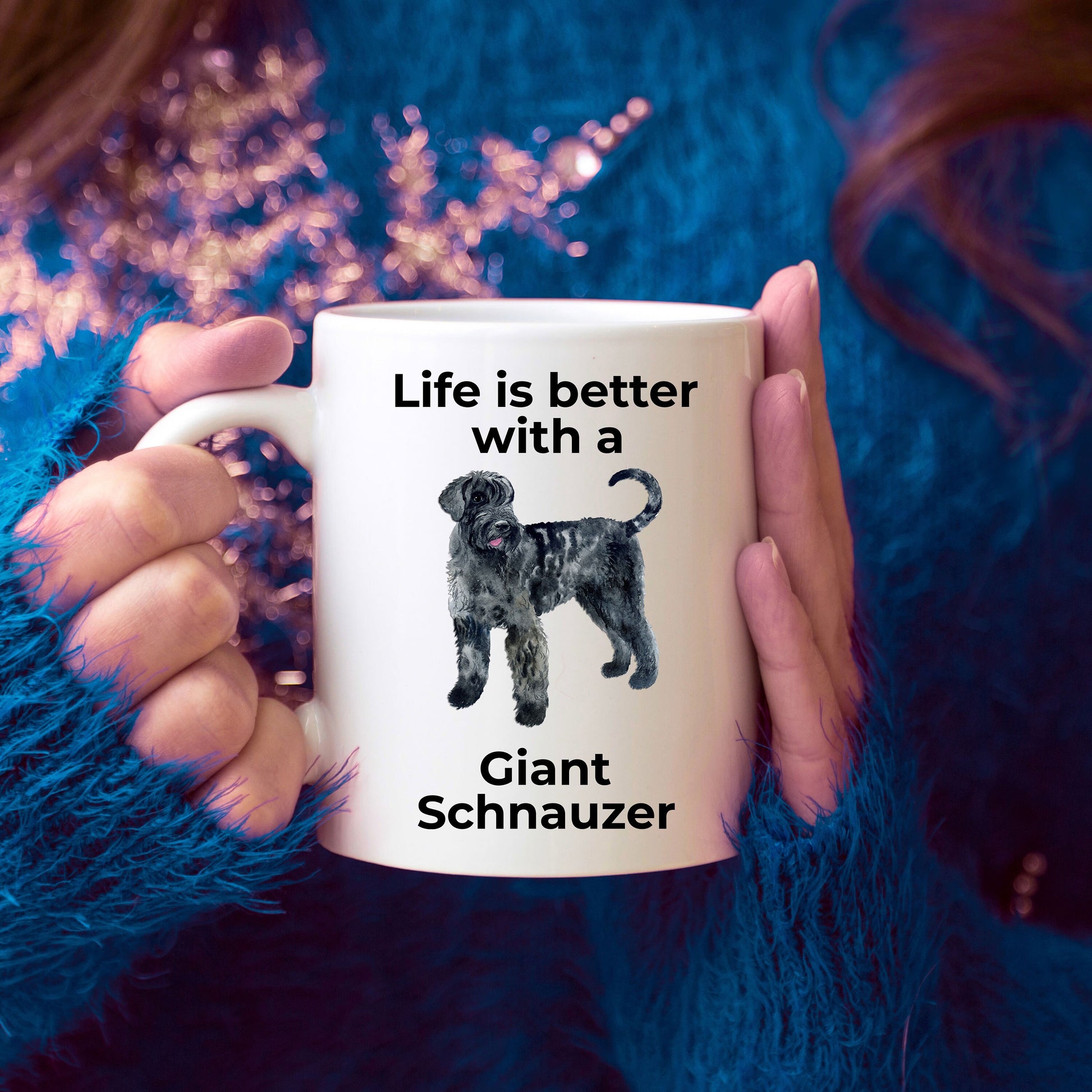 Giant Schnauzer Dog Coffee Mug - Life is Better - Mallard Moon Gift Shop