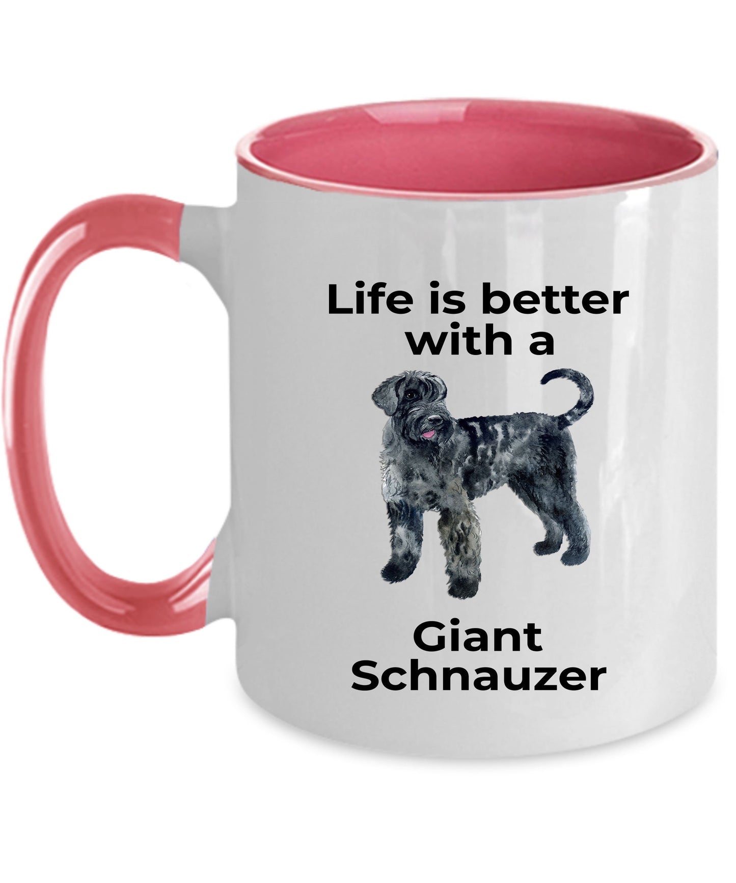 Giant Schnauzer Dog Coffee Mug - Life is Better - Mallard Moon Gift Shop