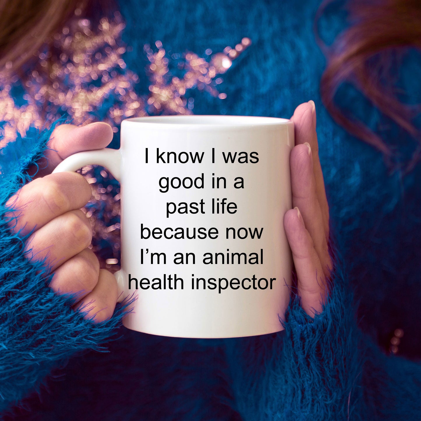 Animal Health Inspector Funny Ceramic Coffee Mug - Mallard Moon Gift Shop