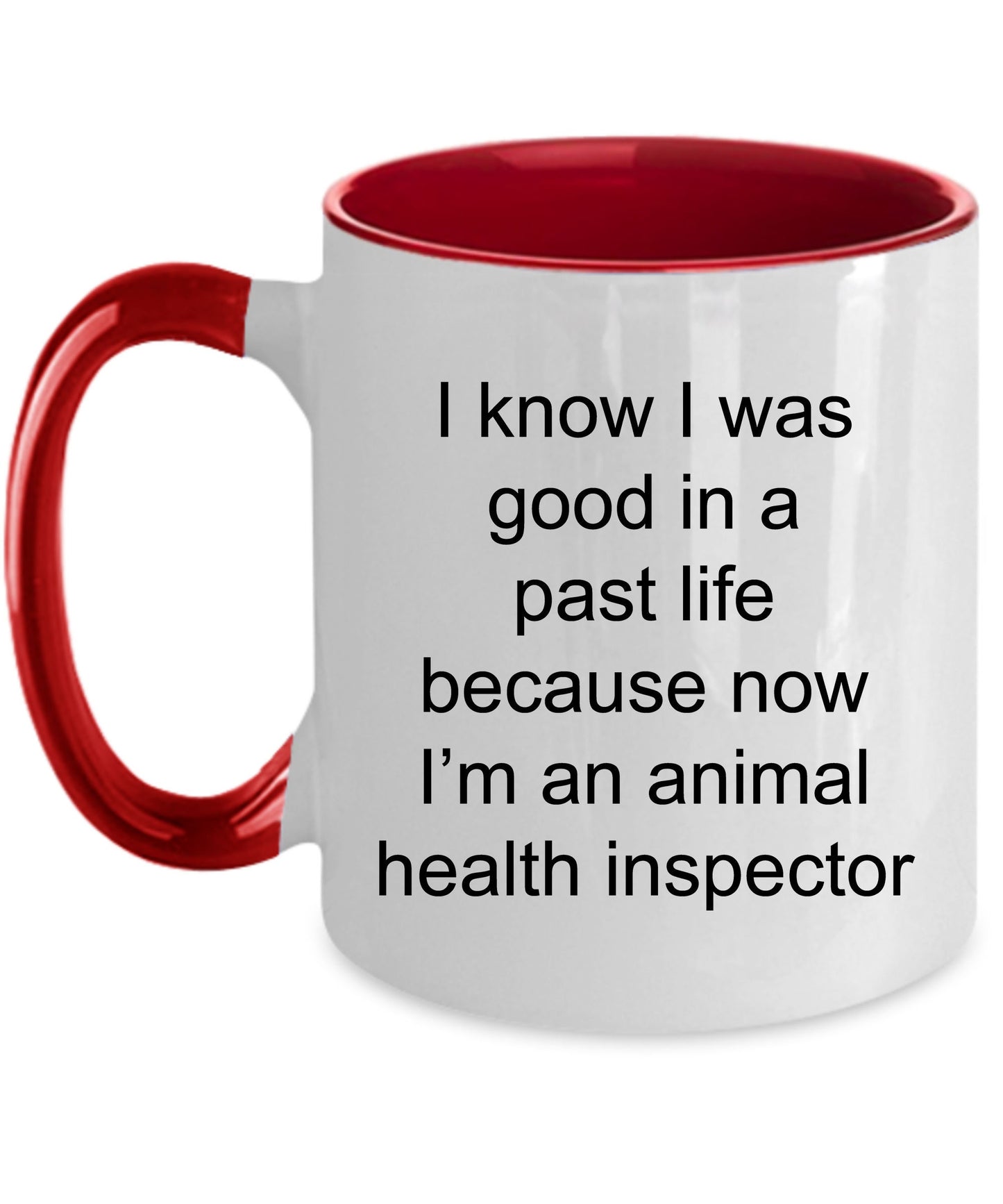 Animal Health Inspector Funny Ceramic Coffee Mug - Mallard Moon Gift Shop