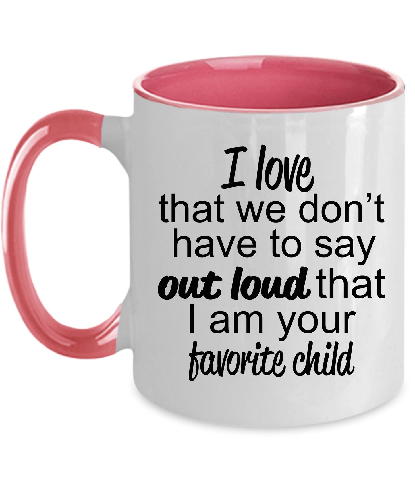 Favorite child to mother or father mug - perfect gift for mother's day or father's day - Mallard Moon Gift Shop