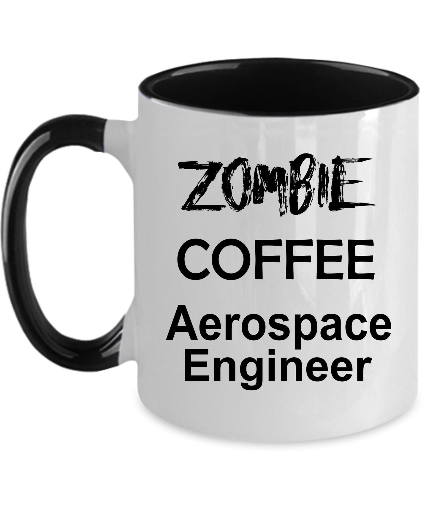 Funny Aerospace Engineer Zombie Ceramic Coffee Mug - Mallard Moon Gift Shop