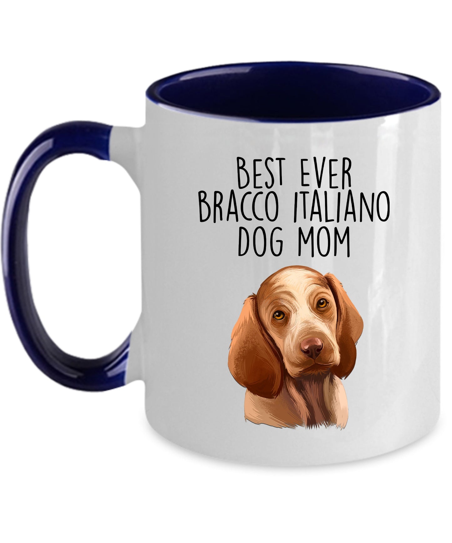 Best Ever Bracco Italiano Dog Mom Ceramic Coffee Mug - Mallard Moon Gift Shop