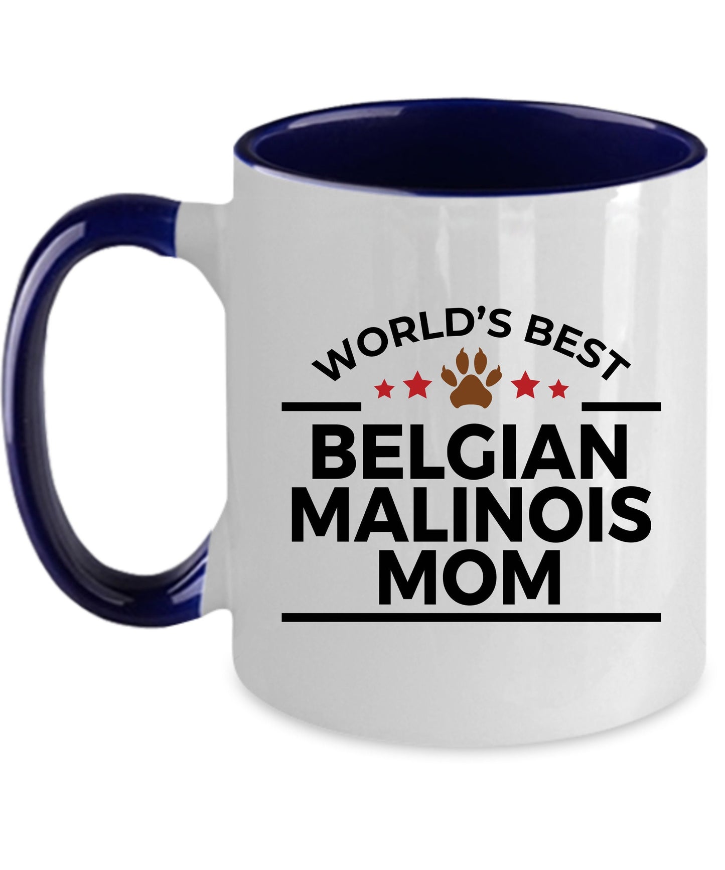 Belgian Malinois World's Best Dog Mom Custom Ceramic Coffee Mug - Mallard Moon Gift Shop