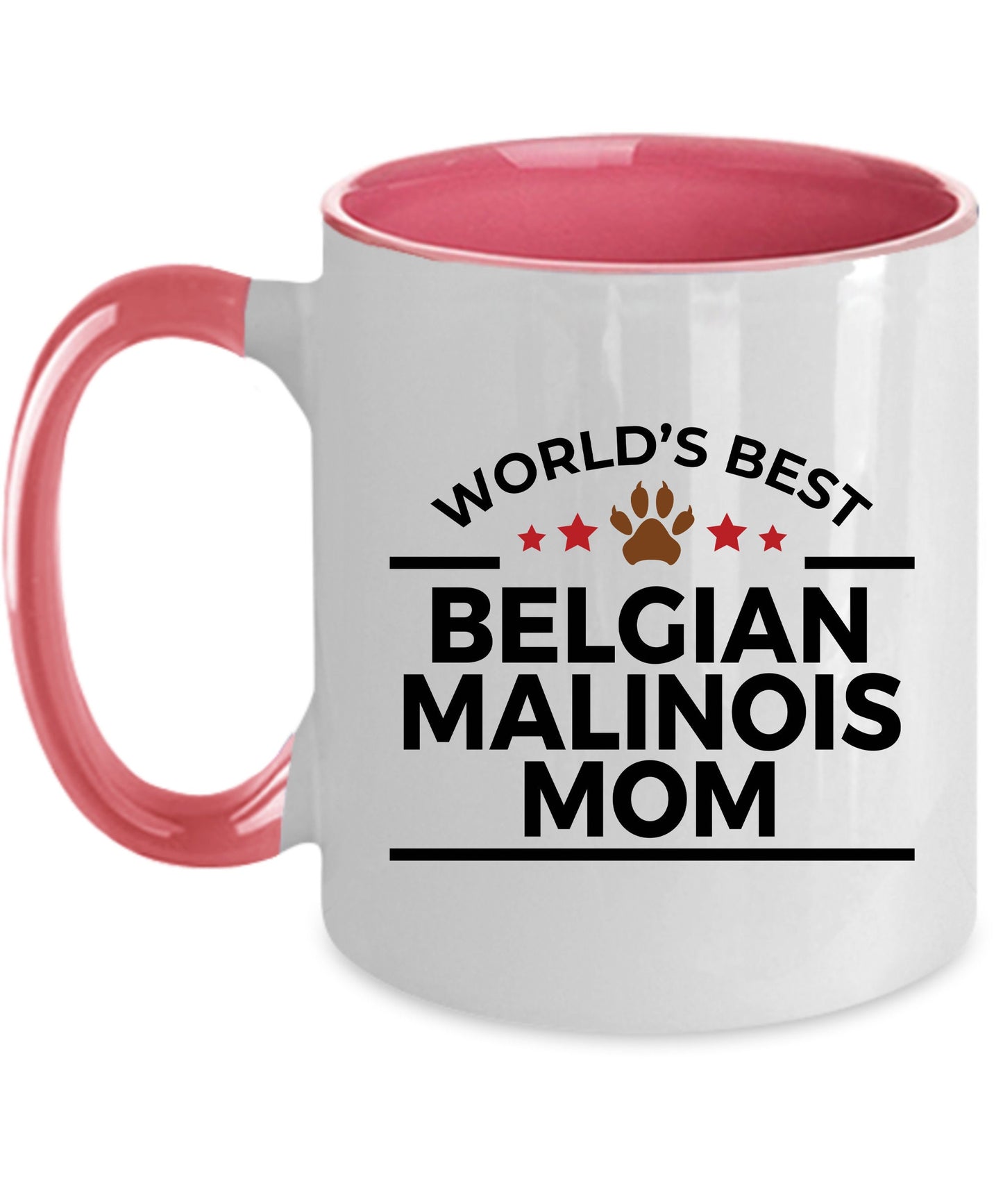 Belgian Malinois World's Best Dog Mom Custom Ceramic Coffee Mug - Mallard Moon Gift Shop