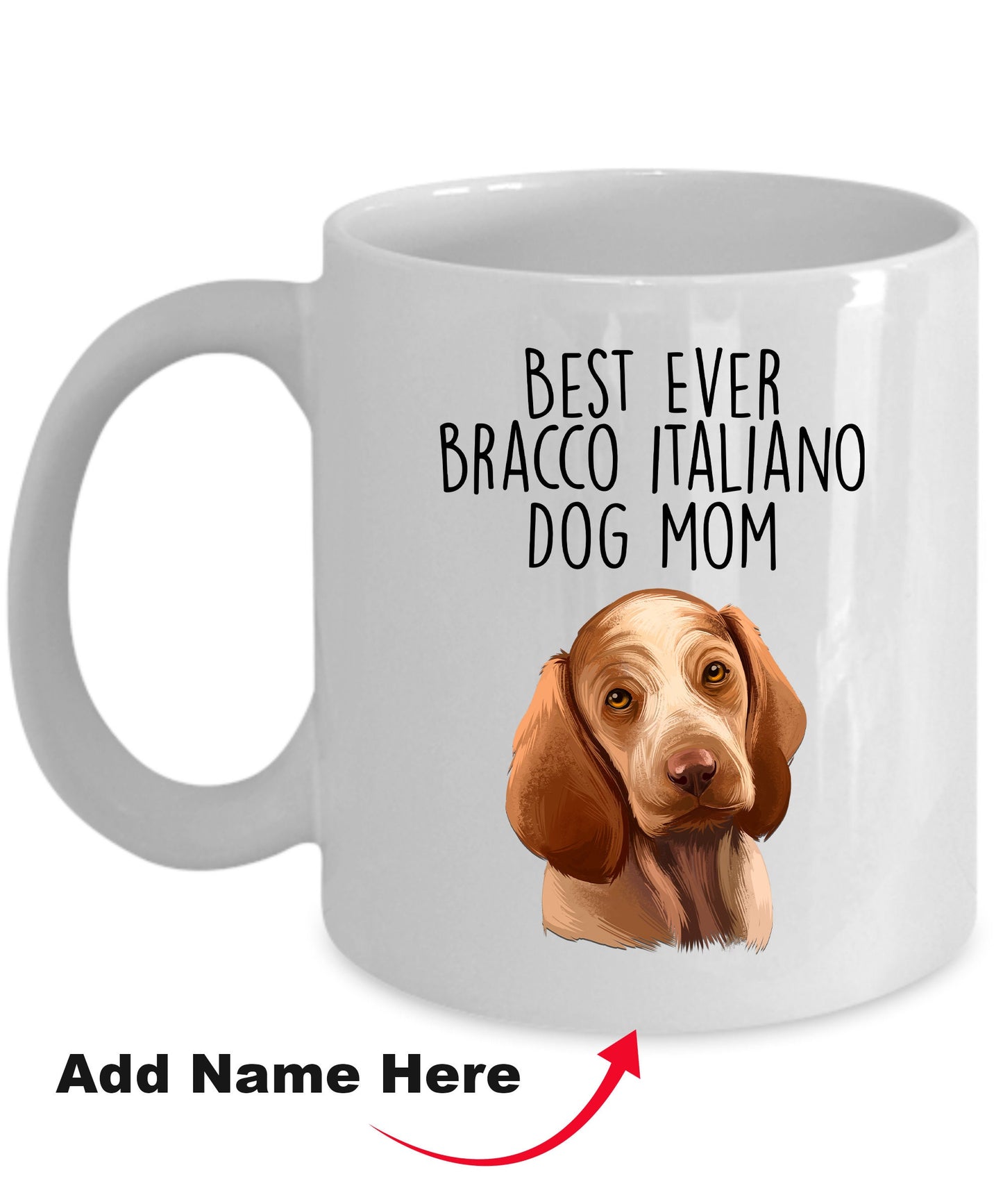 Best Ever Bracco Italiano Dog Mom Ceramic Coffee Mug - Mallard Moon Gift Shop
