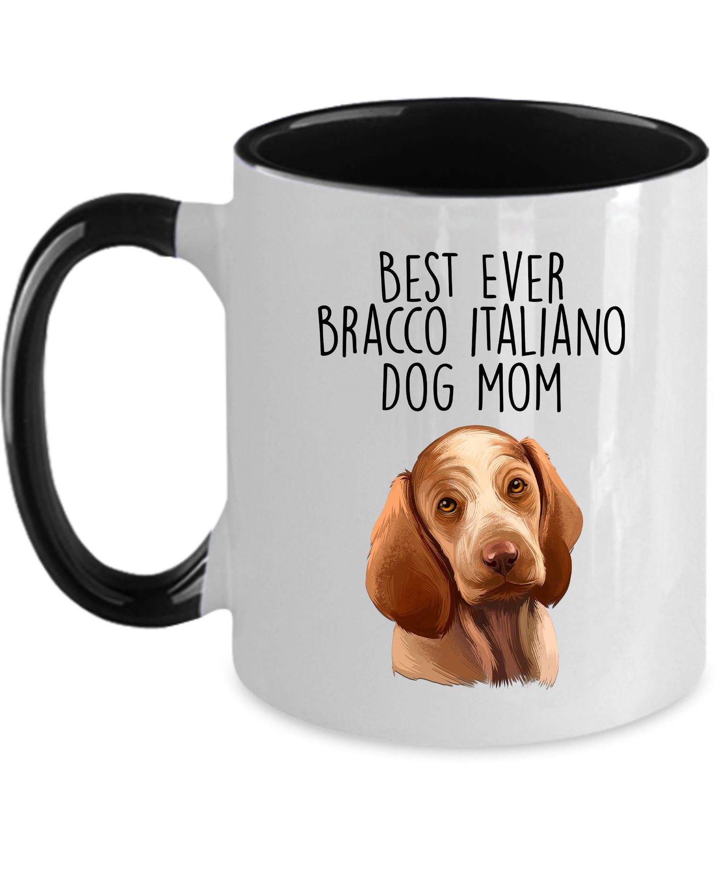 Best Ever Bracco Italiano Dog Mom Ceramic Coffee Mug - Mallard Moon Gift Shop
